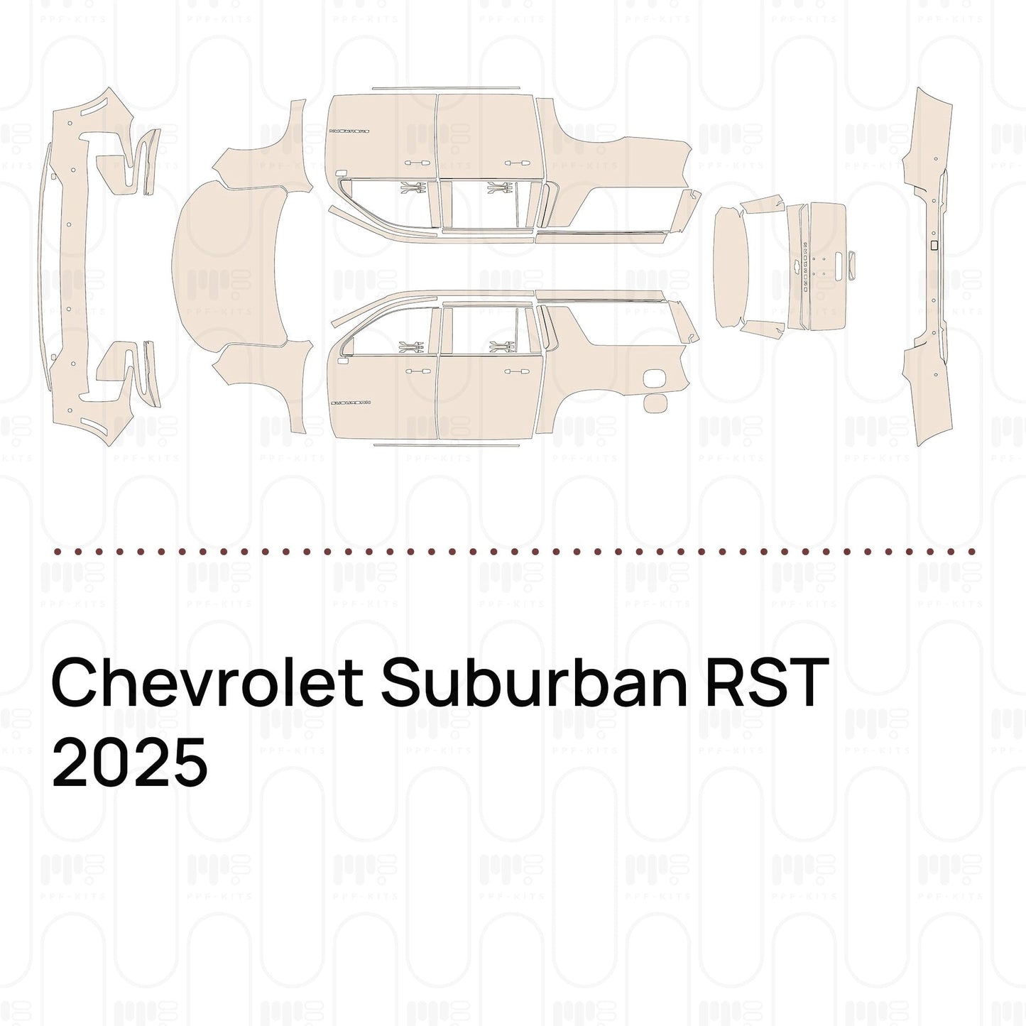 Pre-CutPPFChevroletSuburbanRST2025