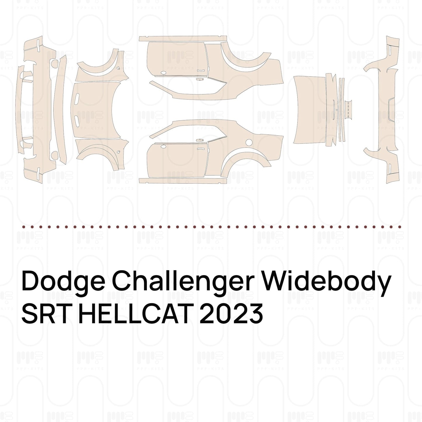 Pre-CutPPFDodgeChallengerWidebodySRTHELLCAT2023