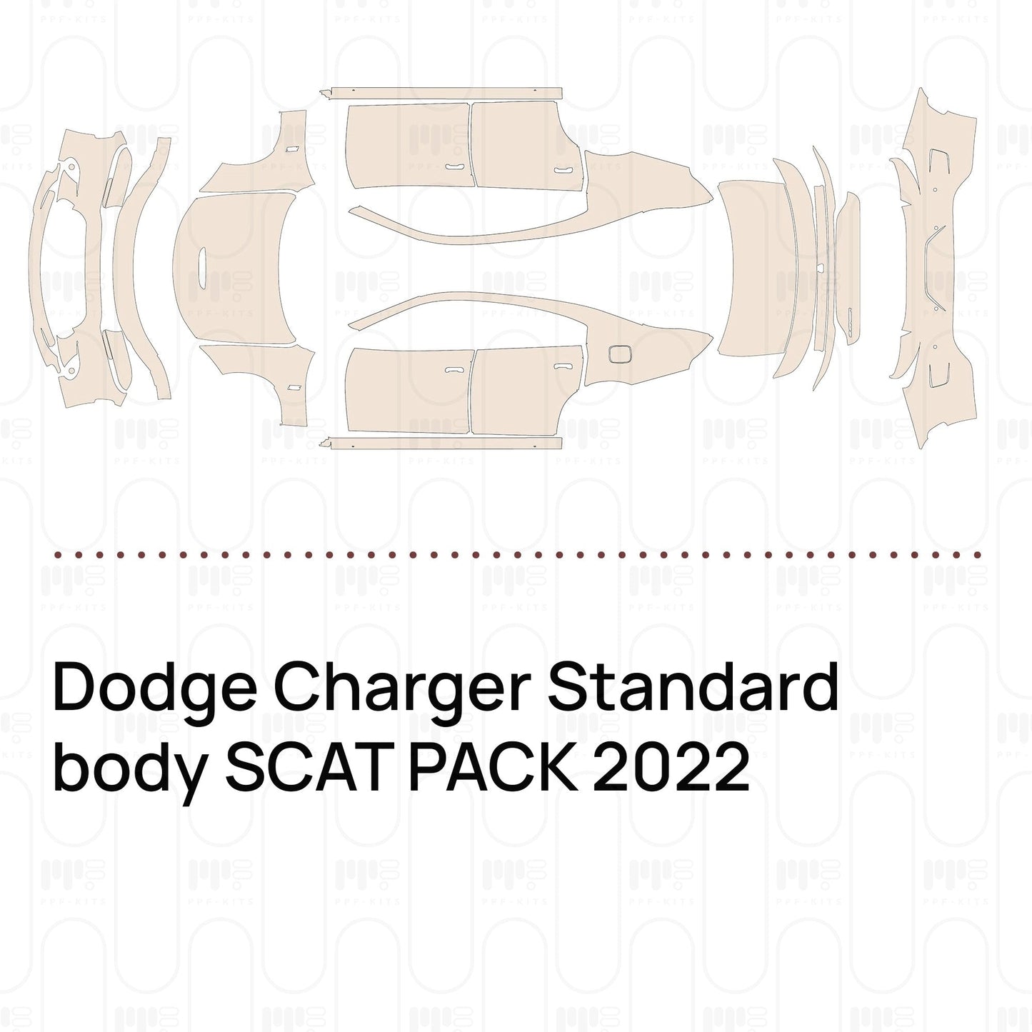Pre-CutPPFDodgeChargerStandardbodySCATPACK2022