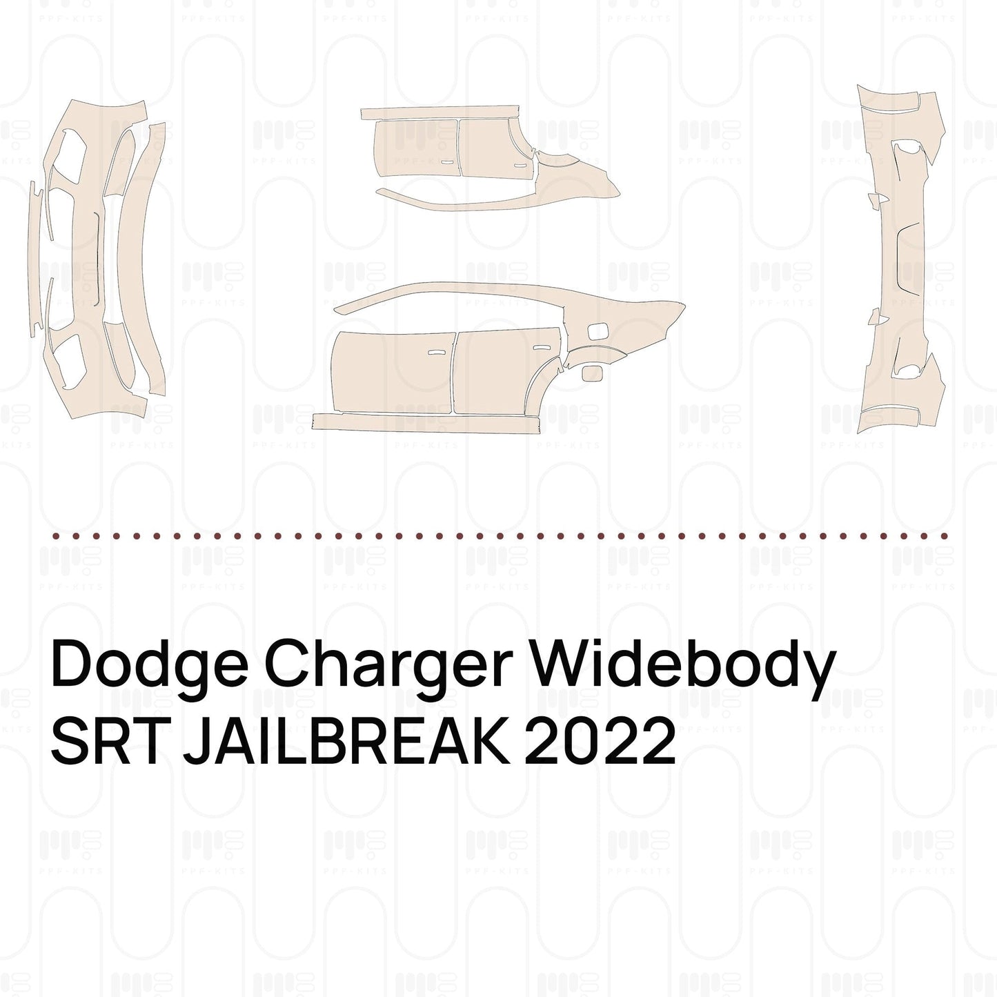 Pre-CutPPFDodgeChargerWidebodySRTJAILBREAK2022