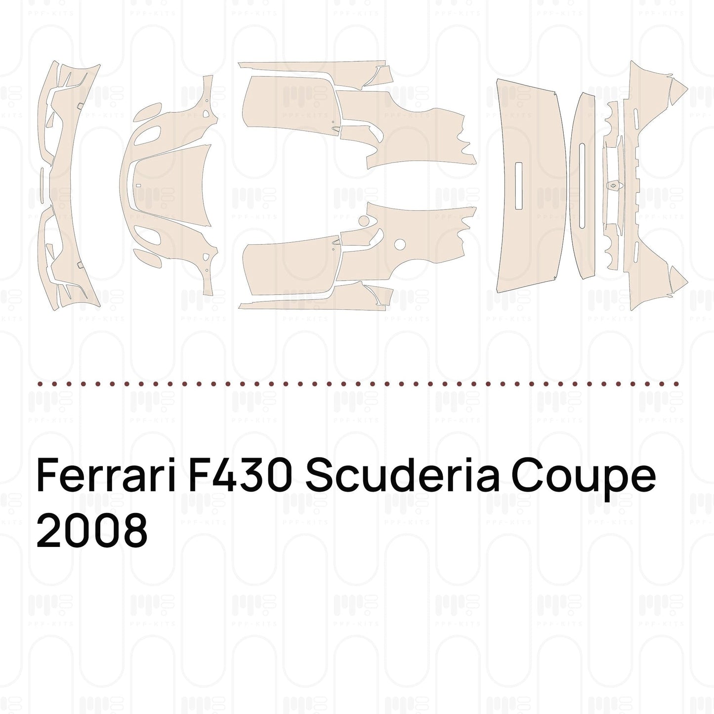 Pre-CutPPFFerrariF430ScuderiaCoupe2008
