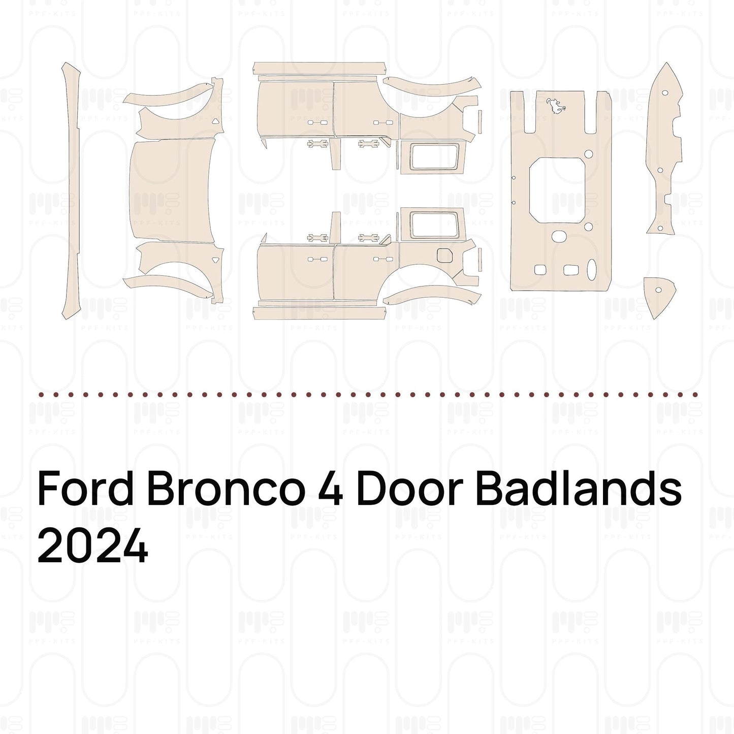 Pre-CutPPFFordBronco4DoorBadlands2024