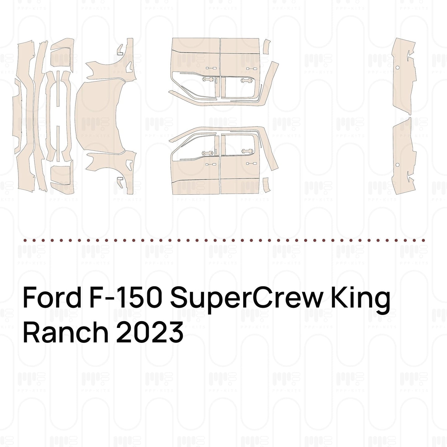 Pre-CutPPFFordF-150SuperCrewKingRanch2023