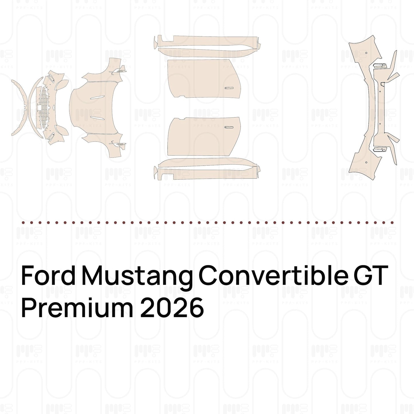 Pre-CutPPFFordMustangConvertibleGTPremium2026