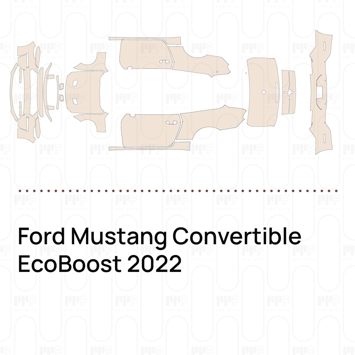 Pre-CutPPFFordMustangConvertibleEcoBoost2022