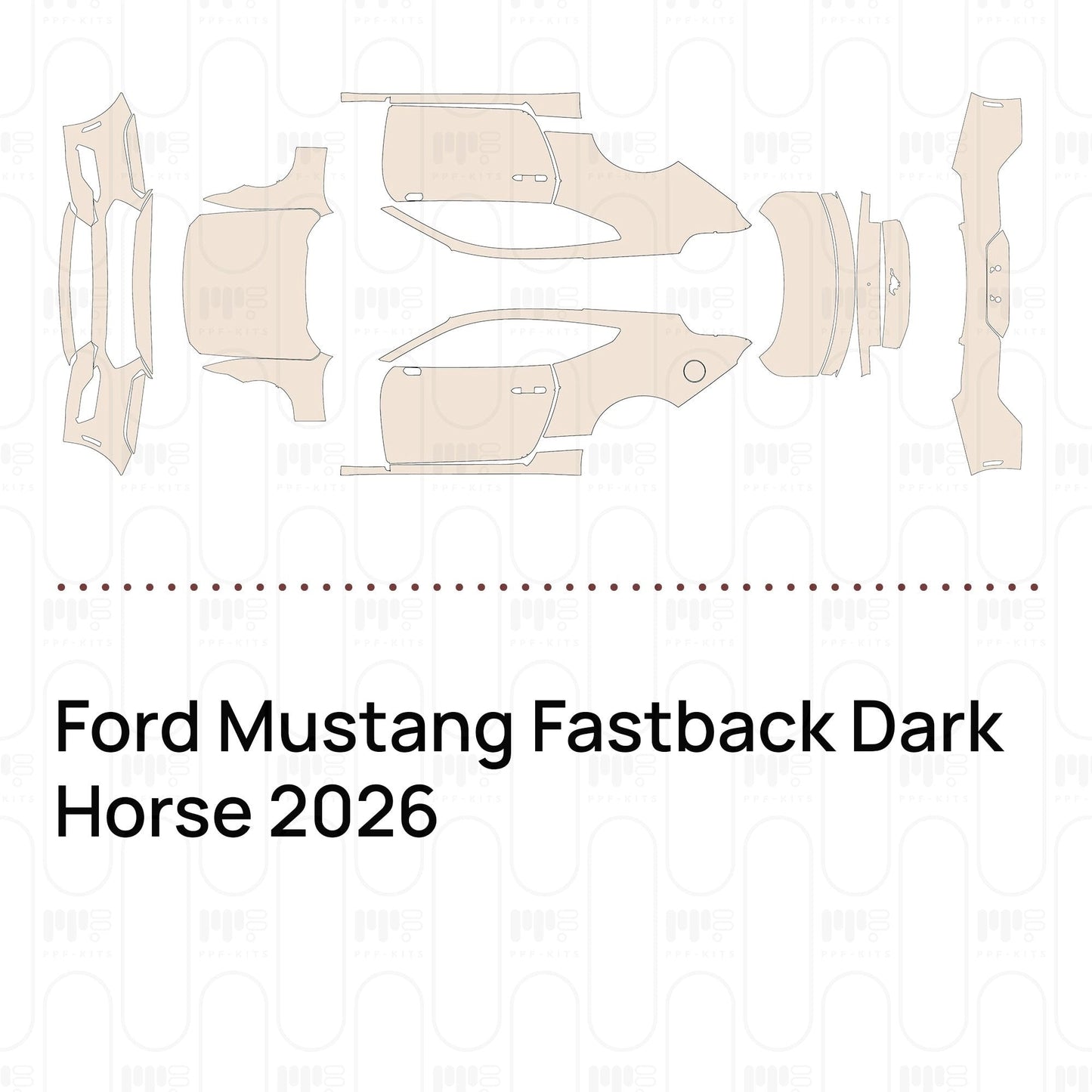 Pre-CutPPFFordMustangFastbackDarkHorse2026