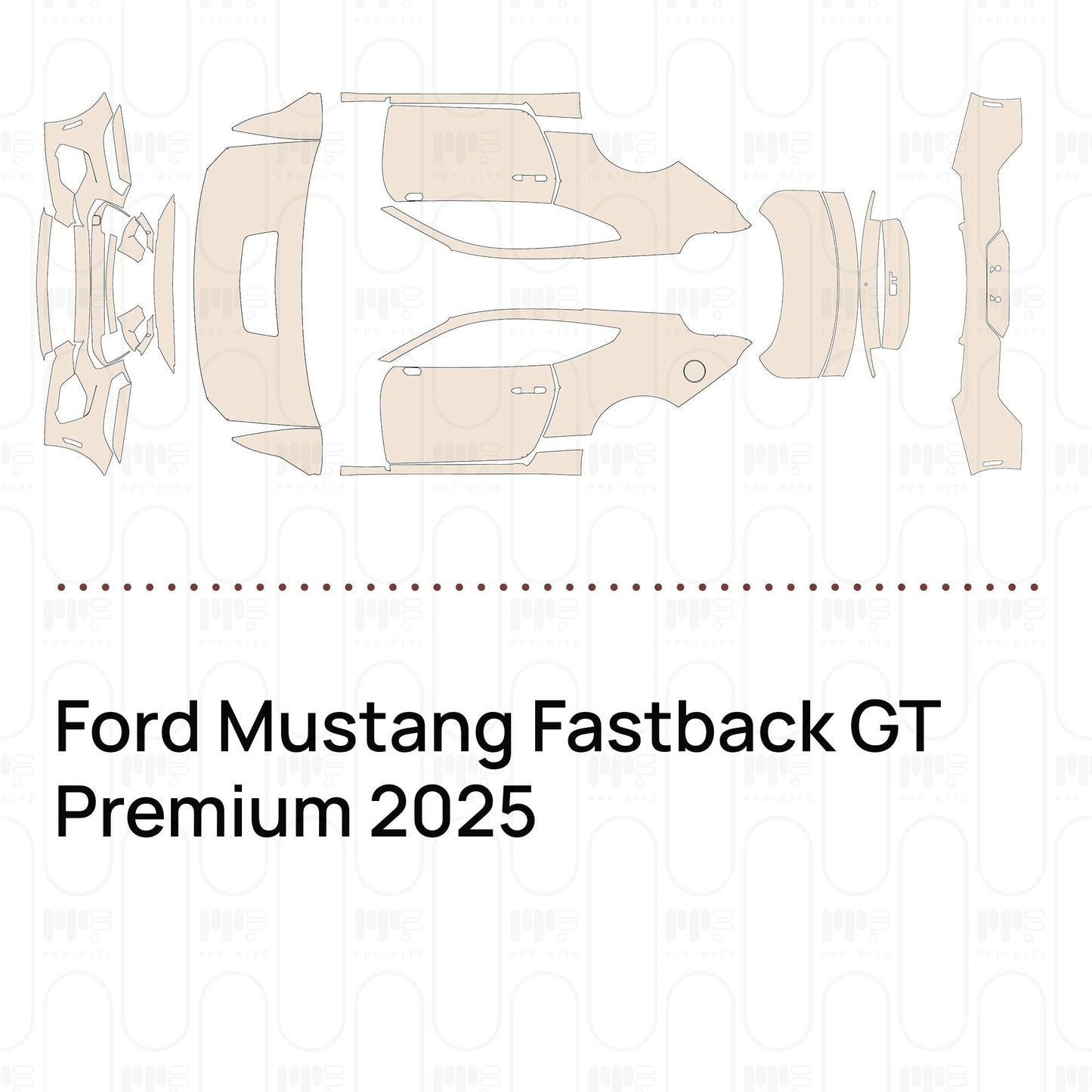 Pre-CutPPFFordMustangFastbackGTPremium2025