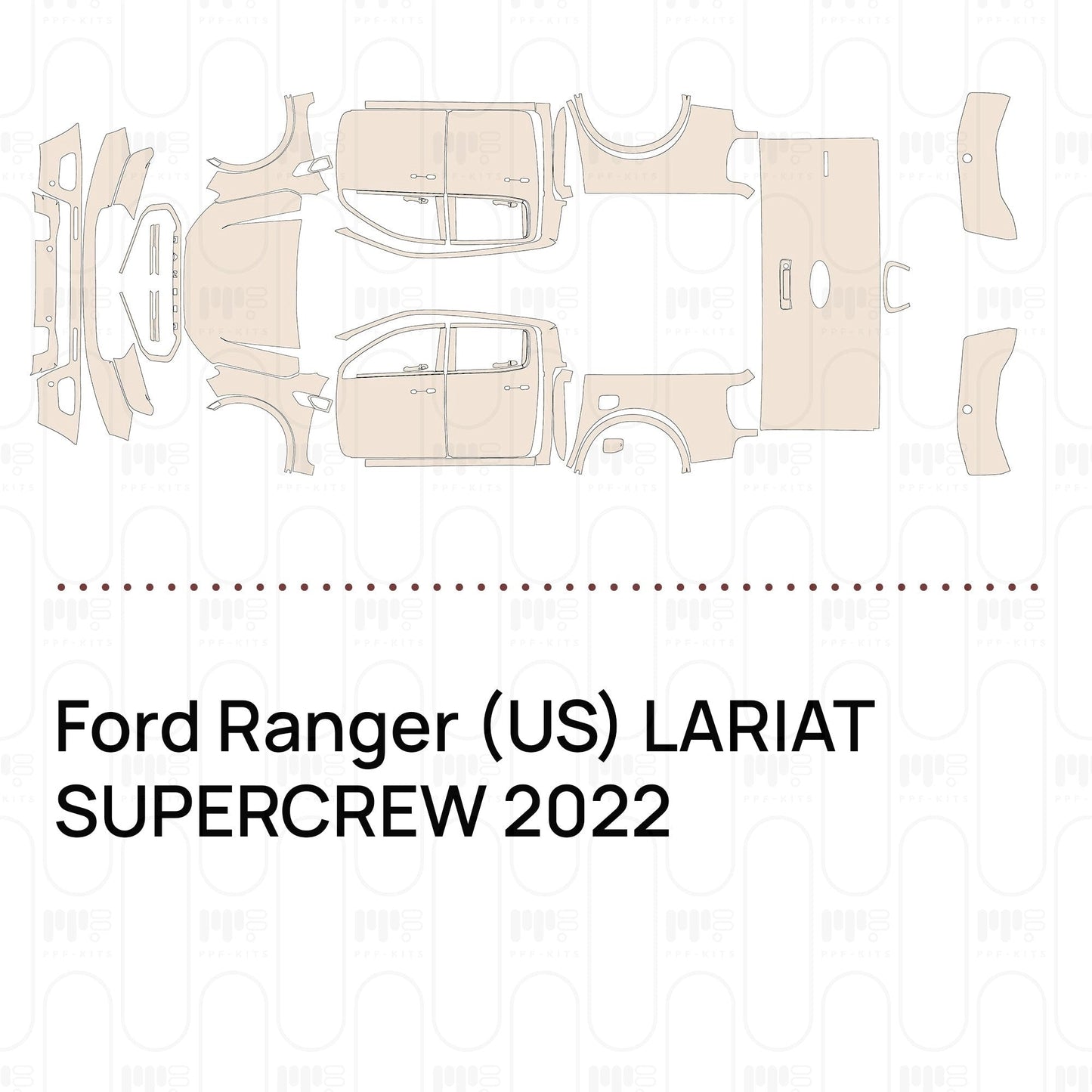 Pre-CutPPFFordRanger(US)LARIATSUPERCREW2022