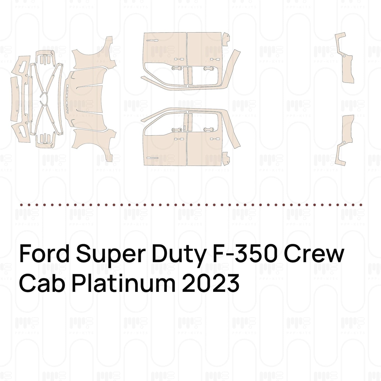 Pre-CutPPFFordSuperDutyF-350CrewCabPlatinum2023
