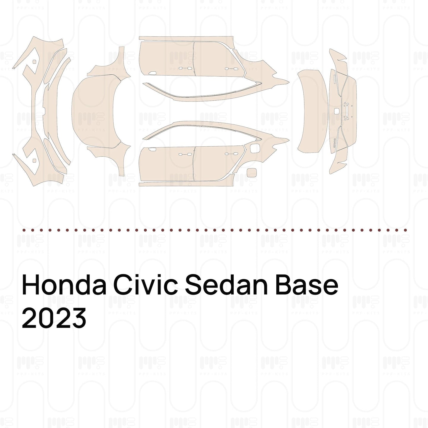 Pre-CutPPFHondaCivicSedanBase2023