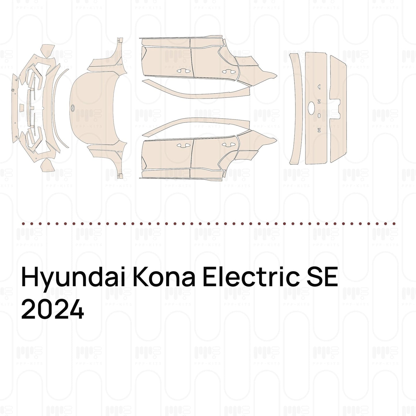 Pre-CutPPFHyundaiKonaElectricSE2024
