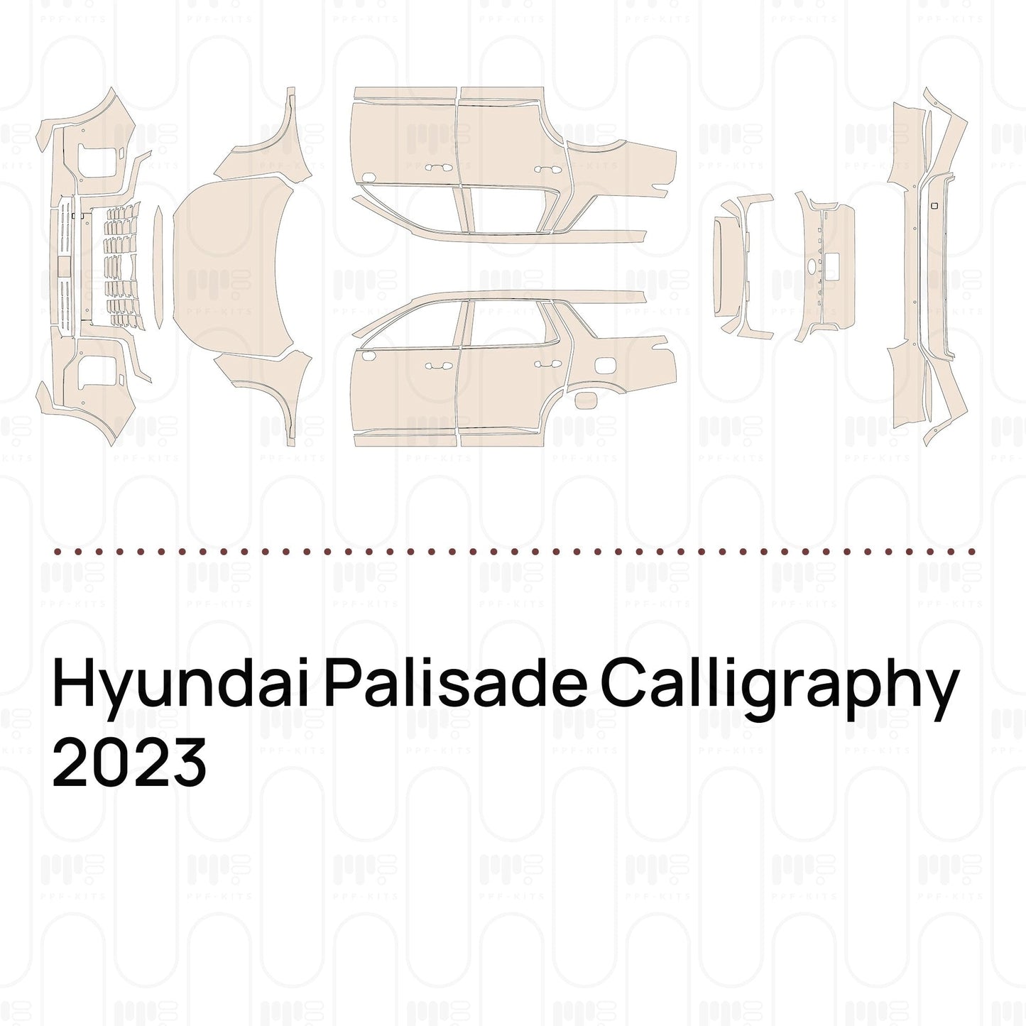 Pre-CutPPFHyundaiPalisadeCalligraphy2023