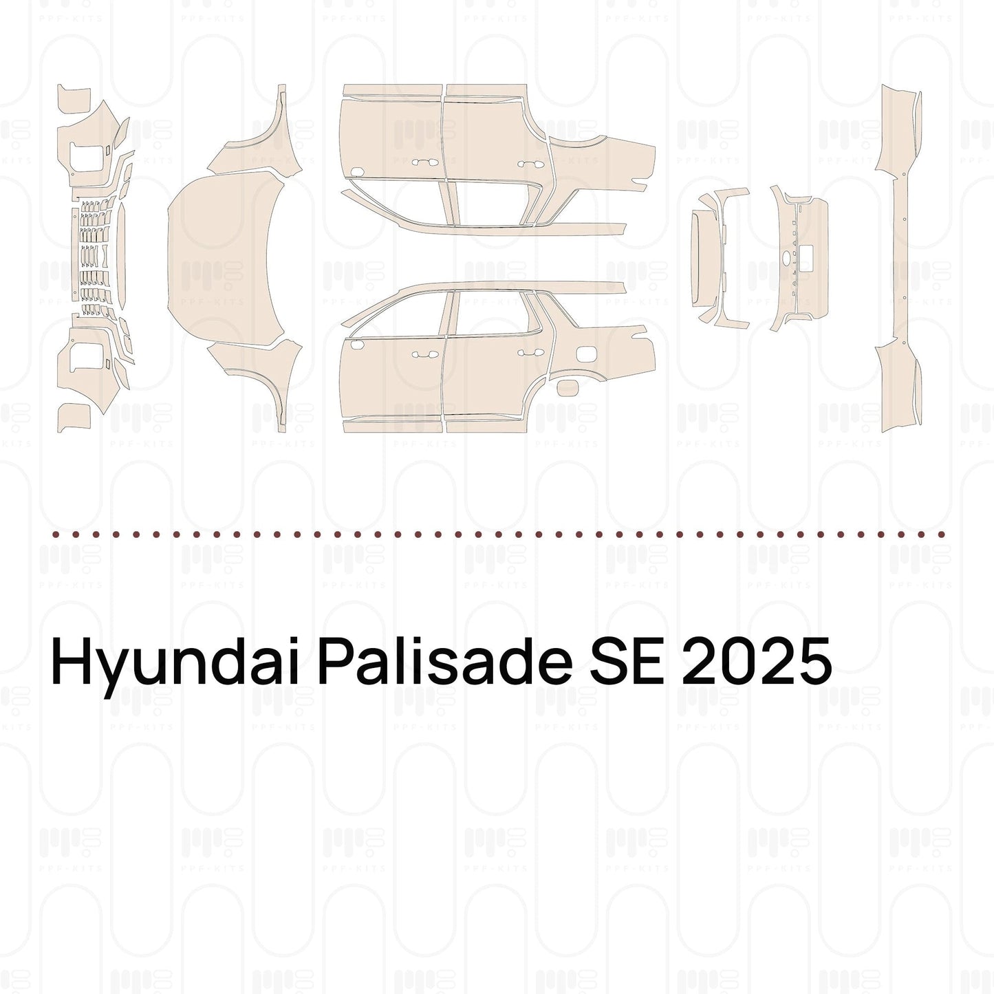 Pre-CutPPFHyundaiPalisadeSE2025