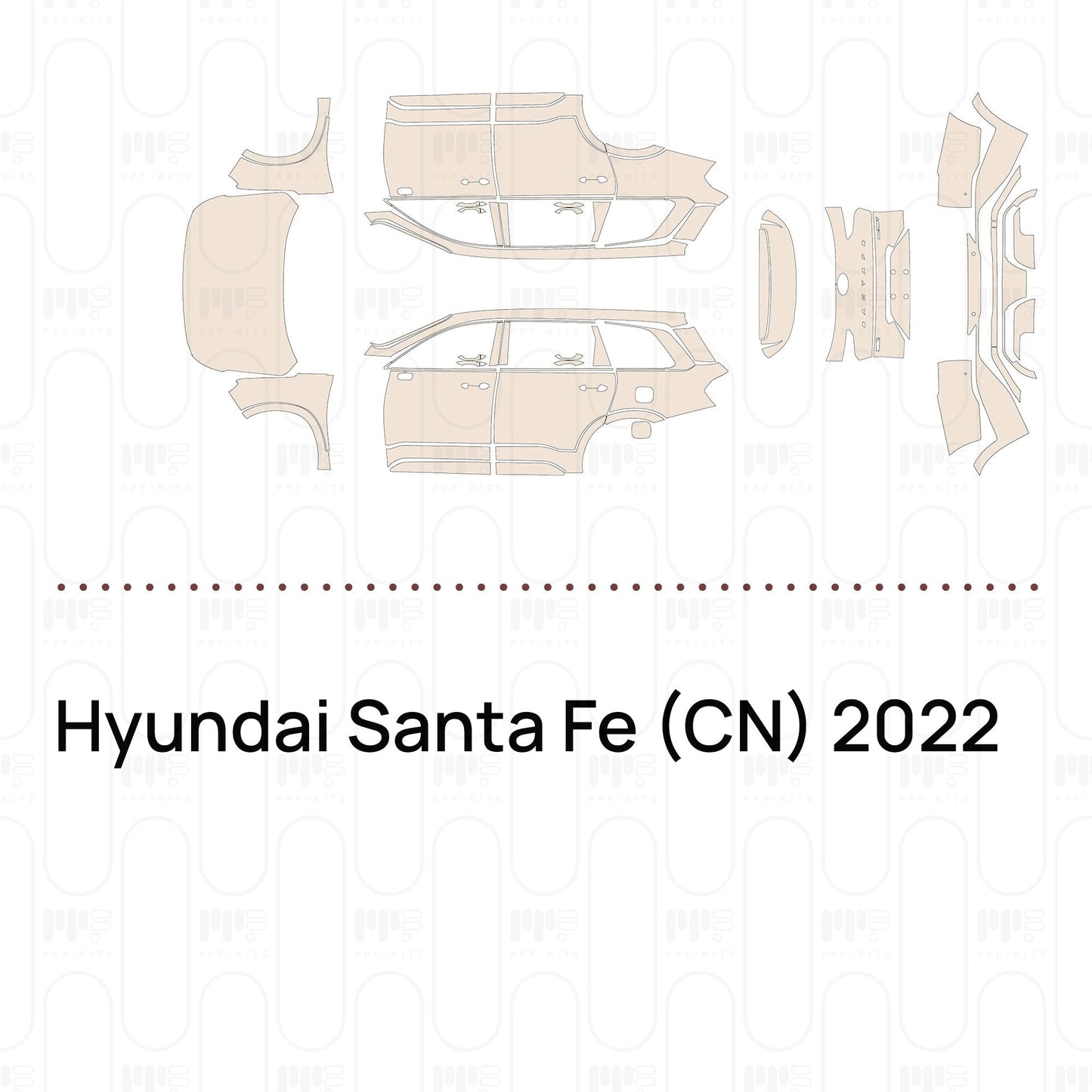 Pre-CutPPFHyundaiSantaFe(CN)2022