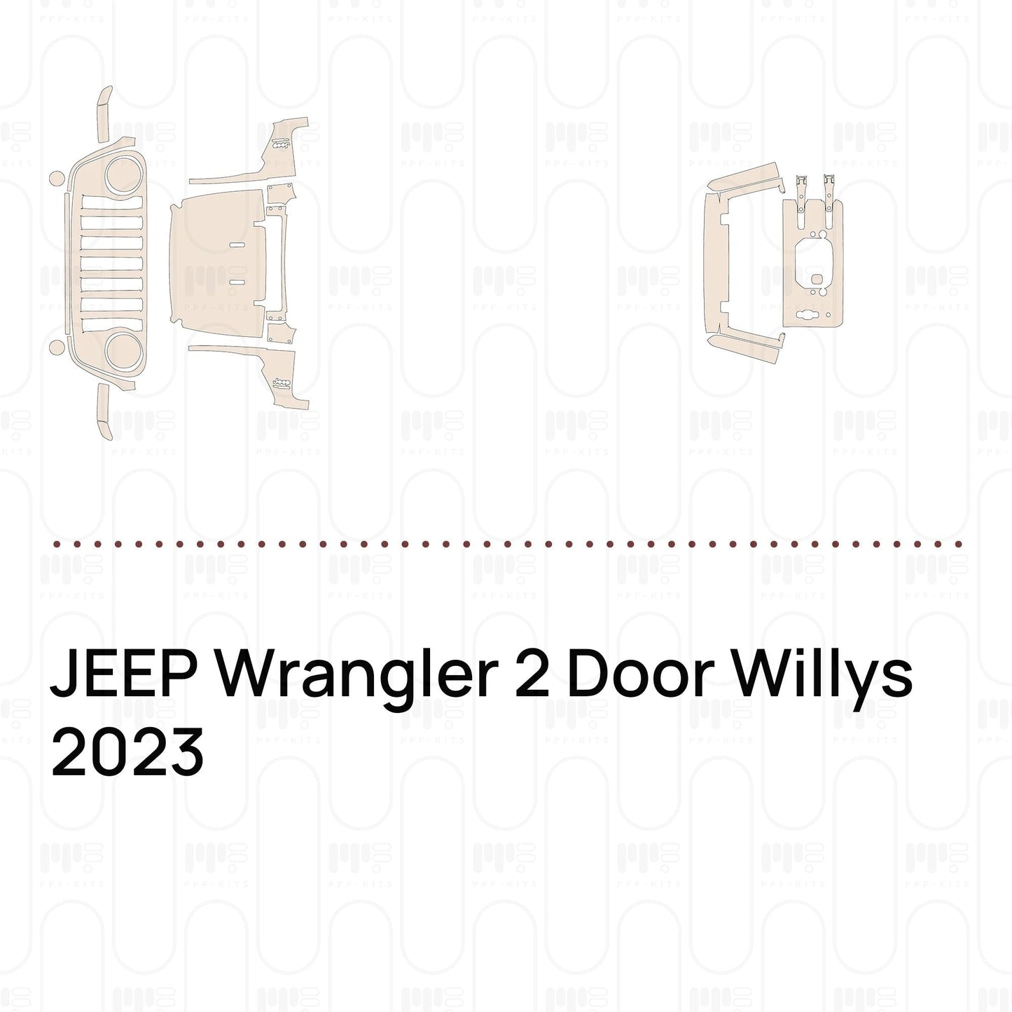 Pre-CutPPFJEEPWrangler2DoorWillys2023