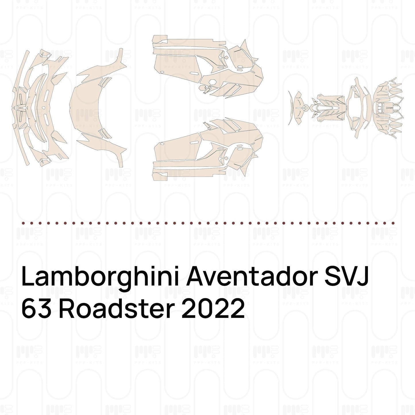 Pre-CutPPFLamborghiniAventadorSVJ63Roadster2022