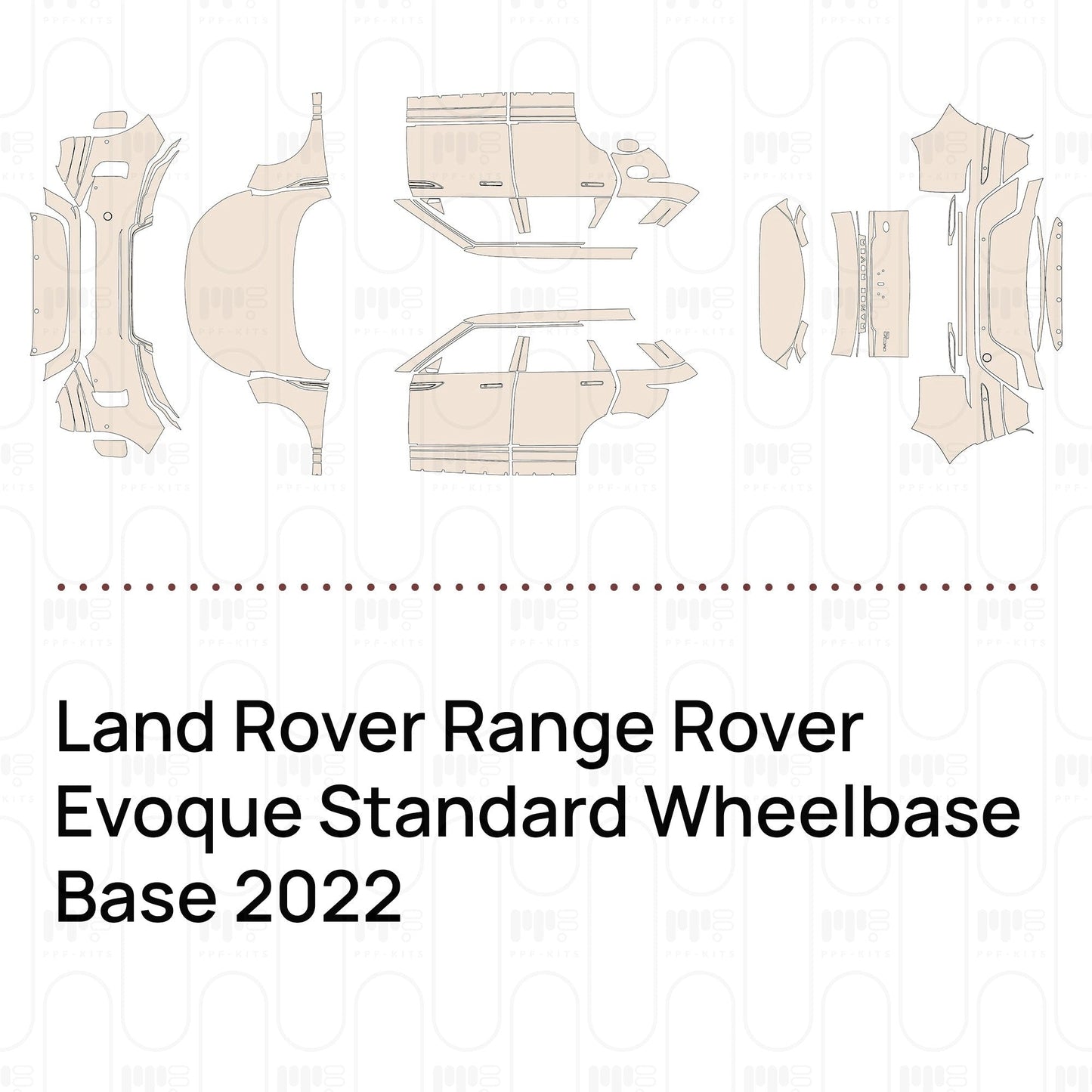 Pre-CutPPFLandRoverRangeRoverEvoqueStandardWheelbaseBase2022