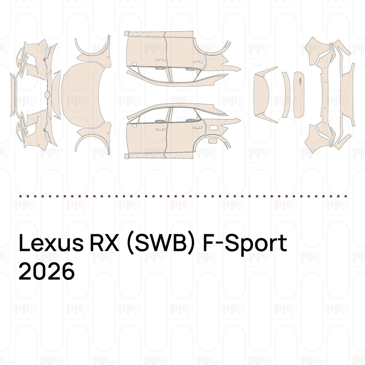 Pre-CutPPFLexusRX(SWB)F-Sport2026