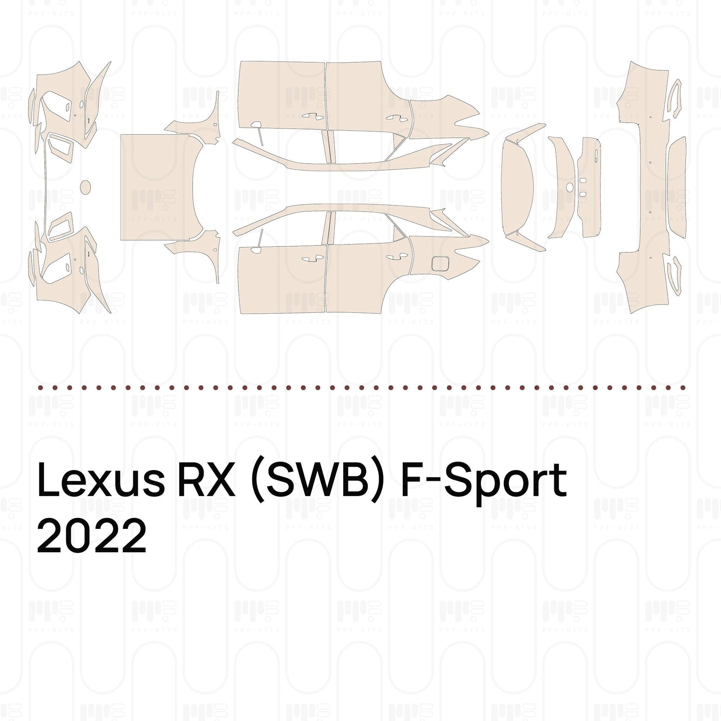Pre-CutPPFLexusRX(SWB)F-Sport2022