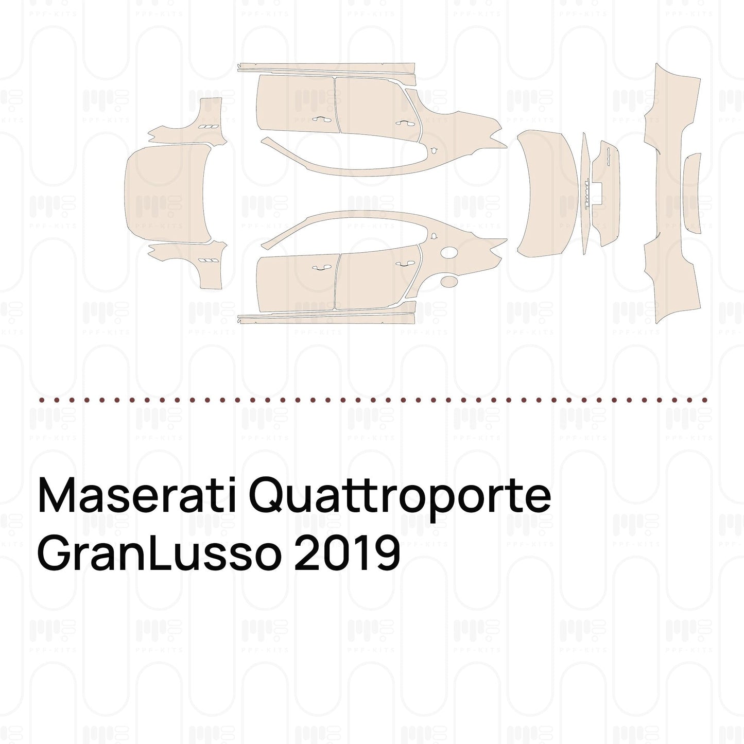 Pre-CutPPFMaseratiQuattroporteGranLusso2019