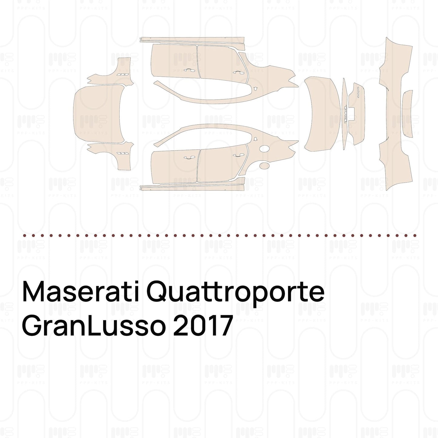 Pre-CutPPFMaseratiQuattroporteGranLusso2017