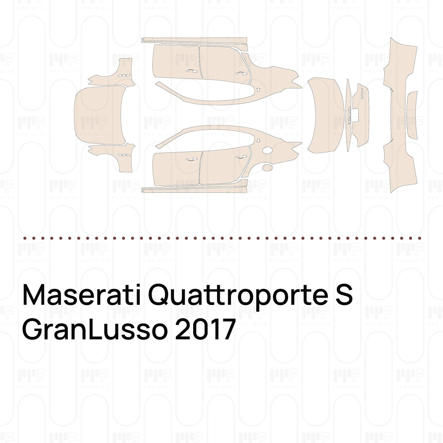 Pre-CutPPFMaseratiQuattroporteSGranLusso2017