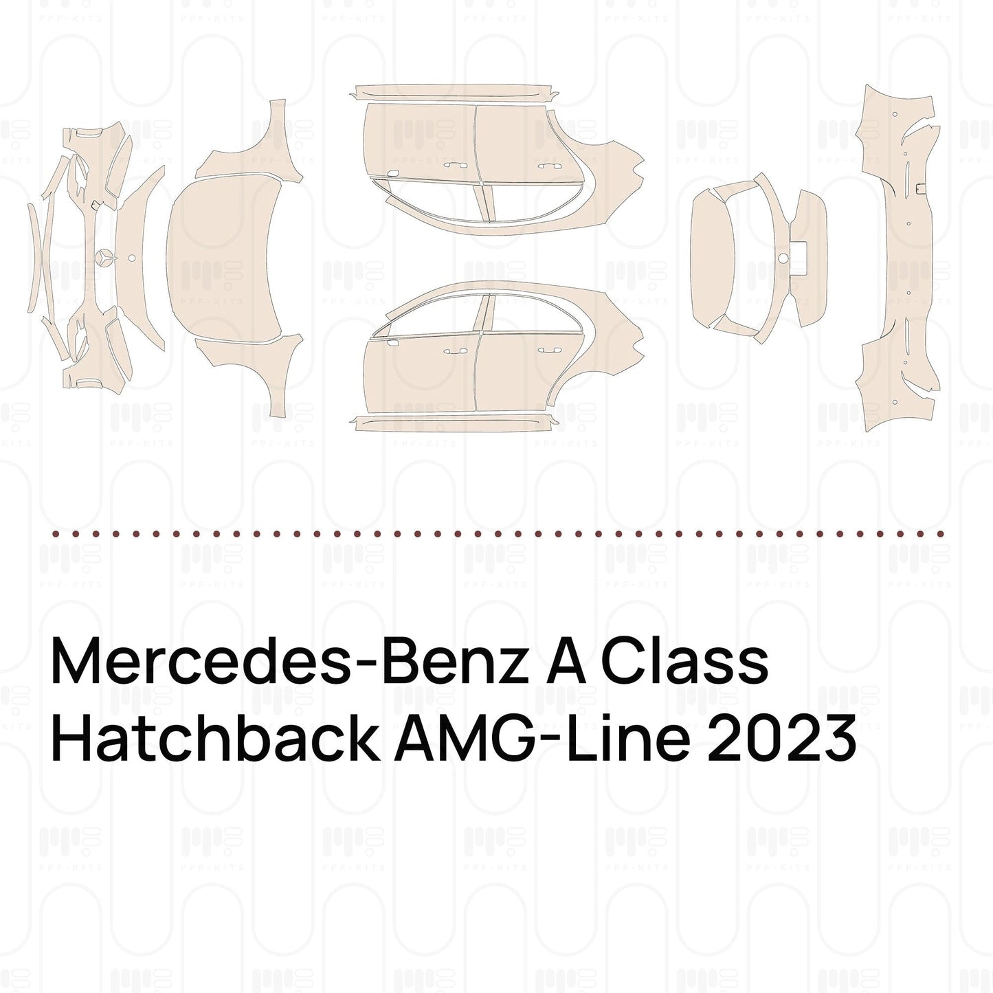 Pre-CutPPFMercedes-BenzAClassHatchbackAMG-Line2023