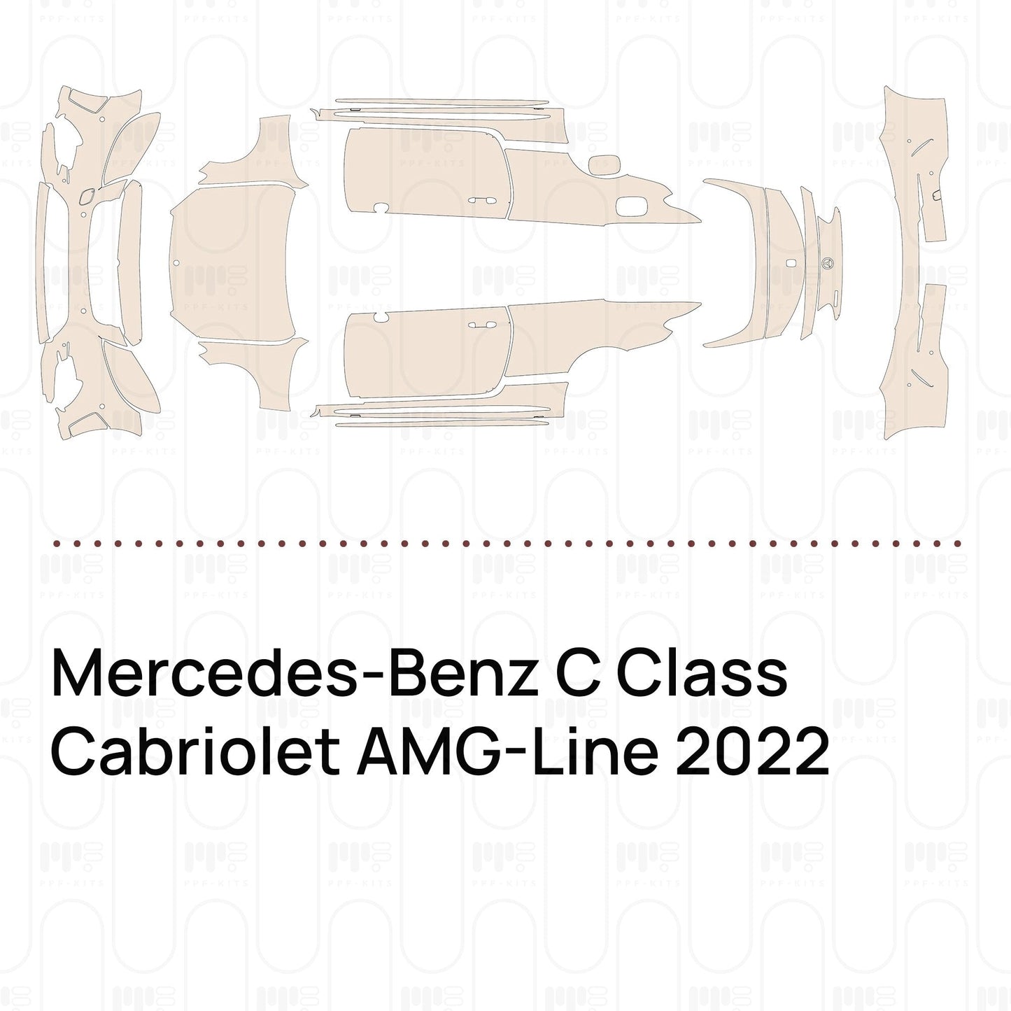 Pre-CutPPFMercedes-BenzCClassCabrioletAMG-Line2022