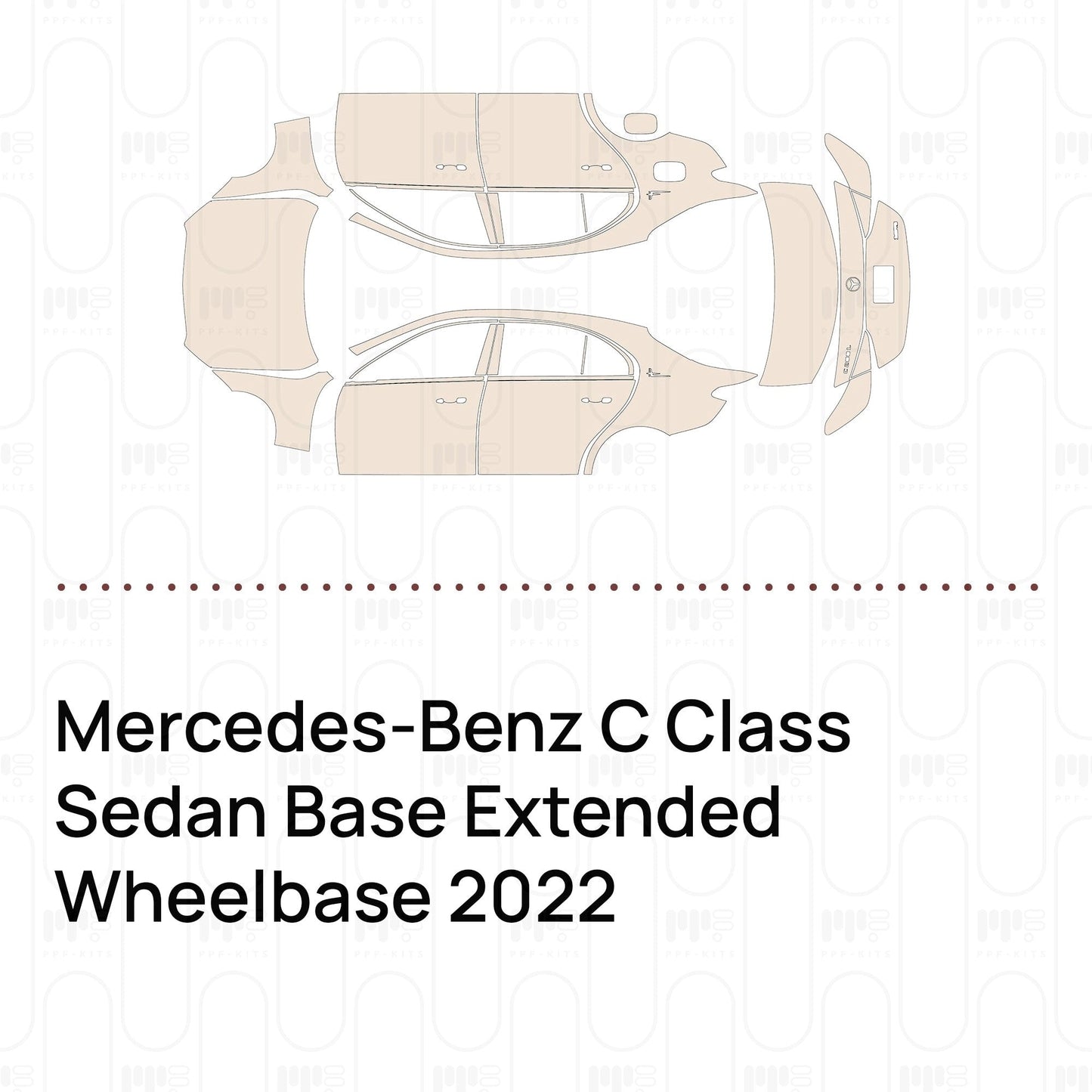 Pre-CutPPFMercedes-BenzCClassSedanBaseExtendedWheelbase2022