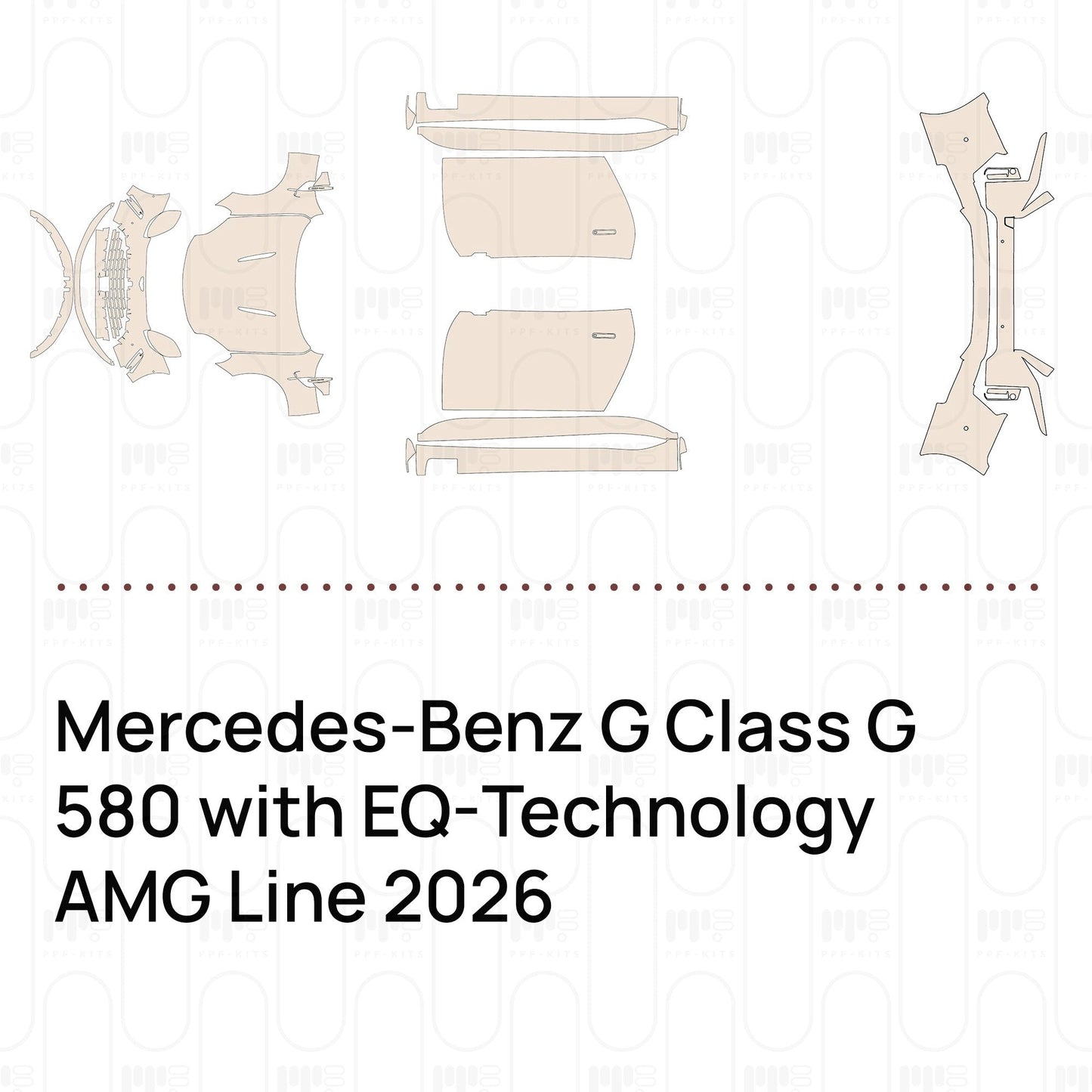 Pre-CutPPFMercedes-BenzGClassG580withEQ-TechnologyAMGLine2026