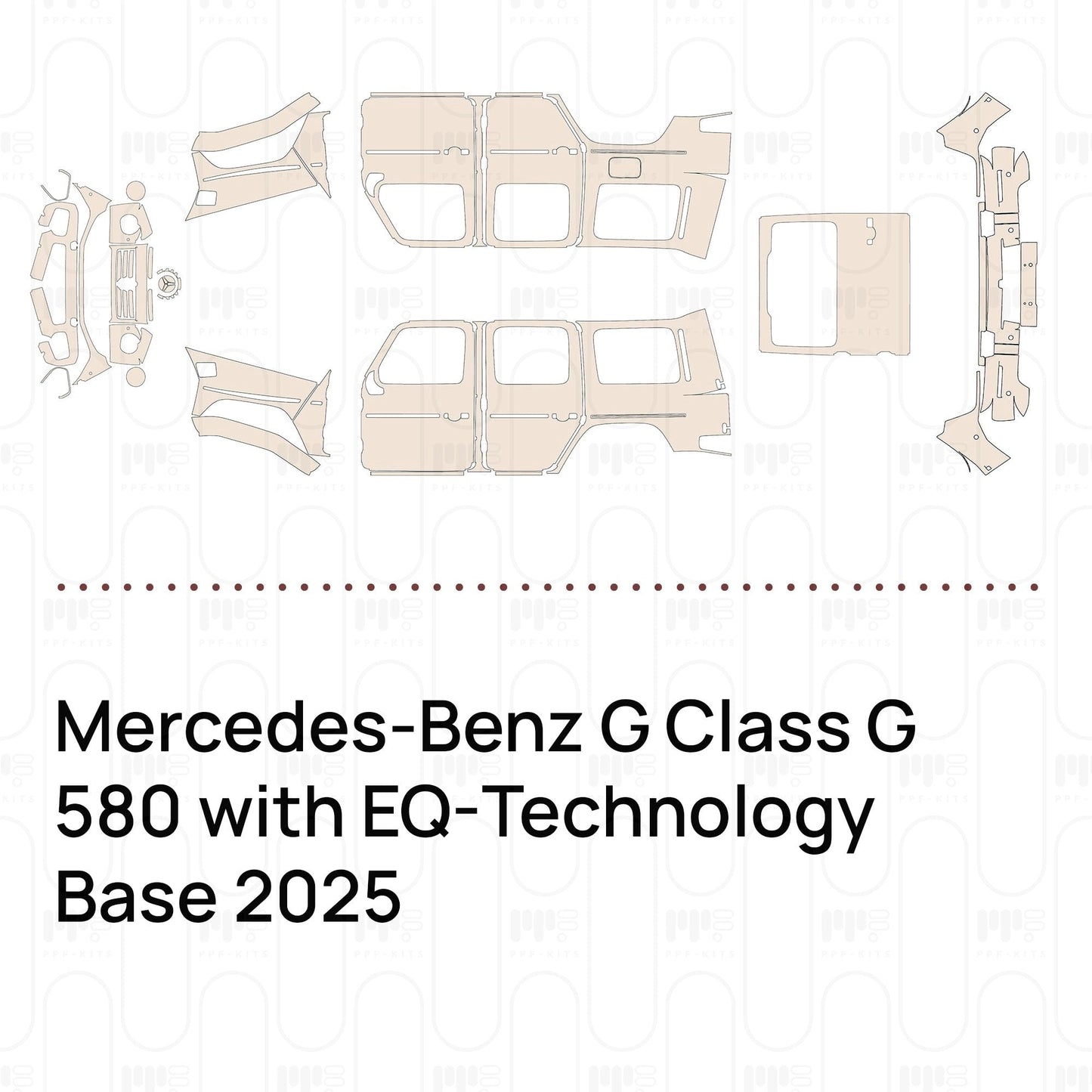 Pre-CutPPFMercedes-BenzGClassG580withEQ-TechnologyBase2025