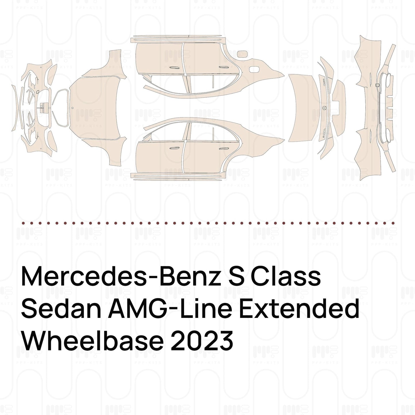 Pre-CutPPFMercedes-BenzSClassSedanAMG-LineExtendedWheelbase2023