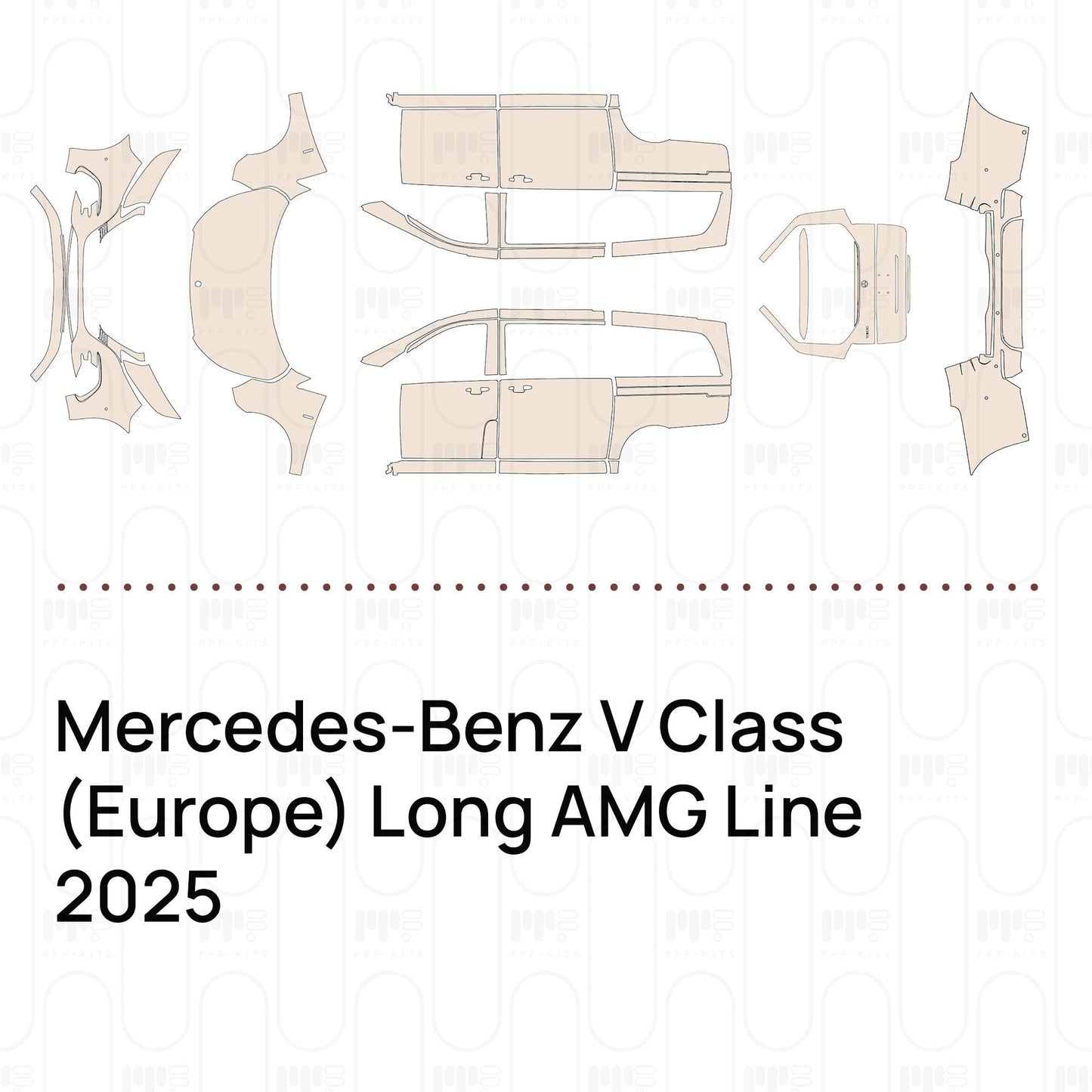 Pre-CutPPFMercedes-BenzVClass(Europe)LongAMGLine2025