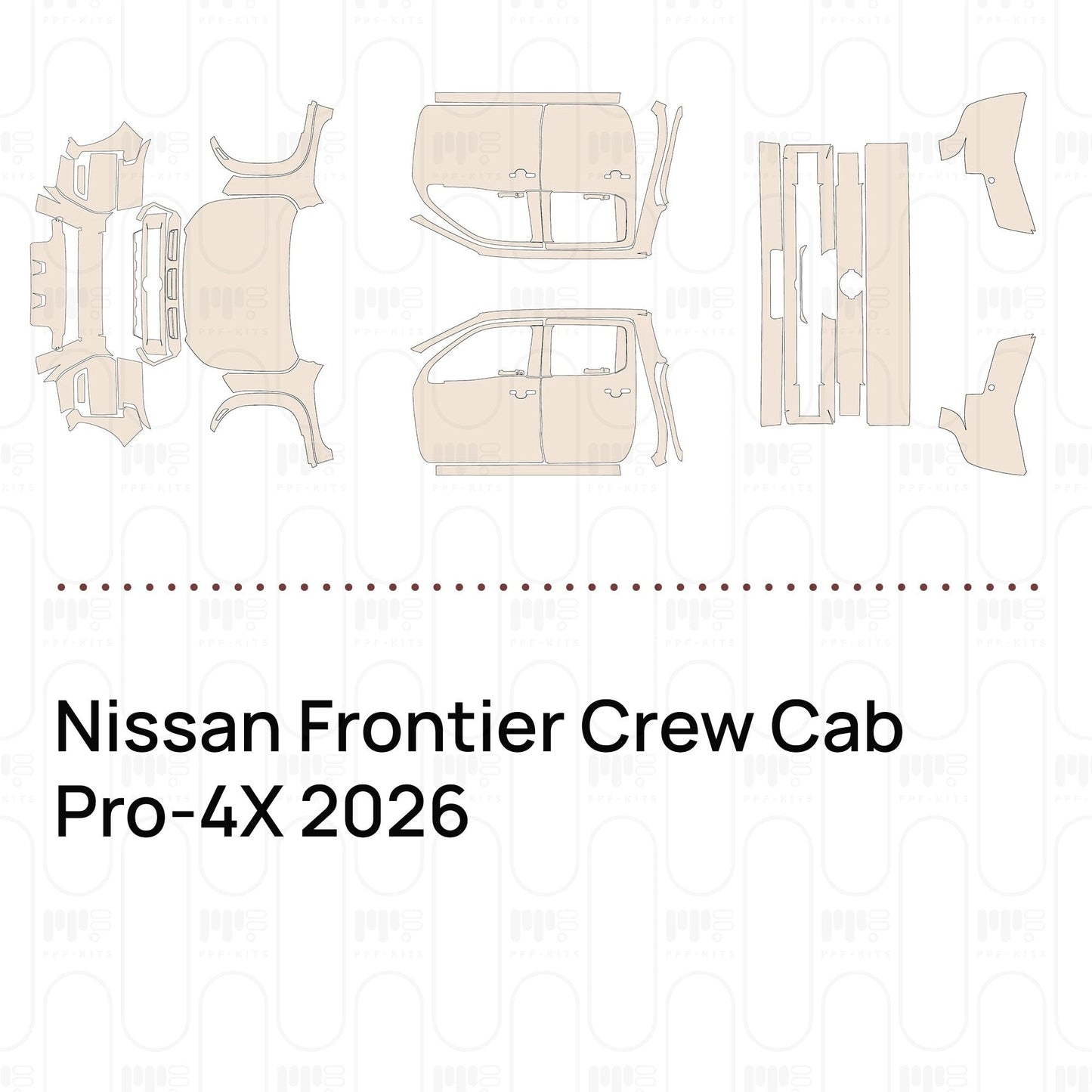 Pre-CutPPFNissanFrontierCrewCabPro-4X2026