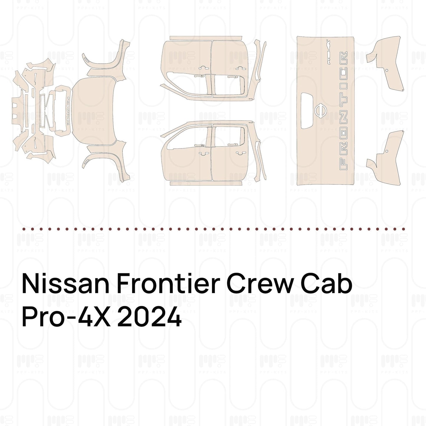Pre-CutPPFNissanFrontierCrewCabPro-4X2024