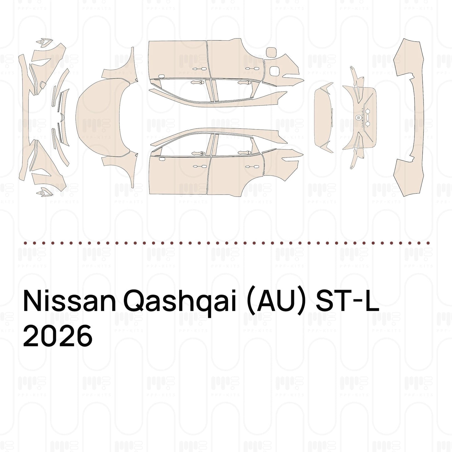 Pre-CutPPFNissanQashqai(AU)ST-L2026