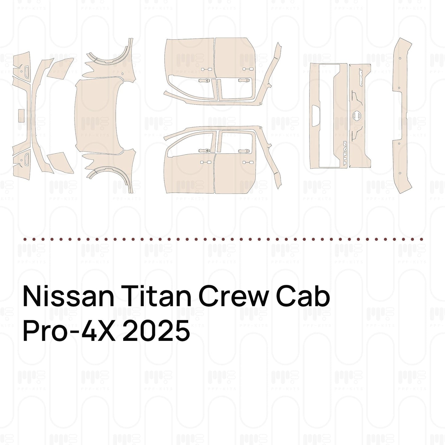Pre-CutPPFNissanTitanCrewCabPro-4X2025