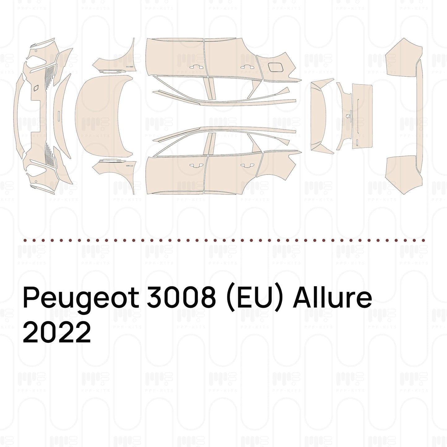 Pre-CutPPFPeugeot3008(EU)Allure2022