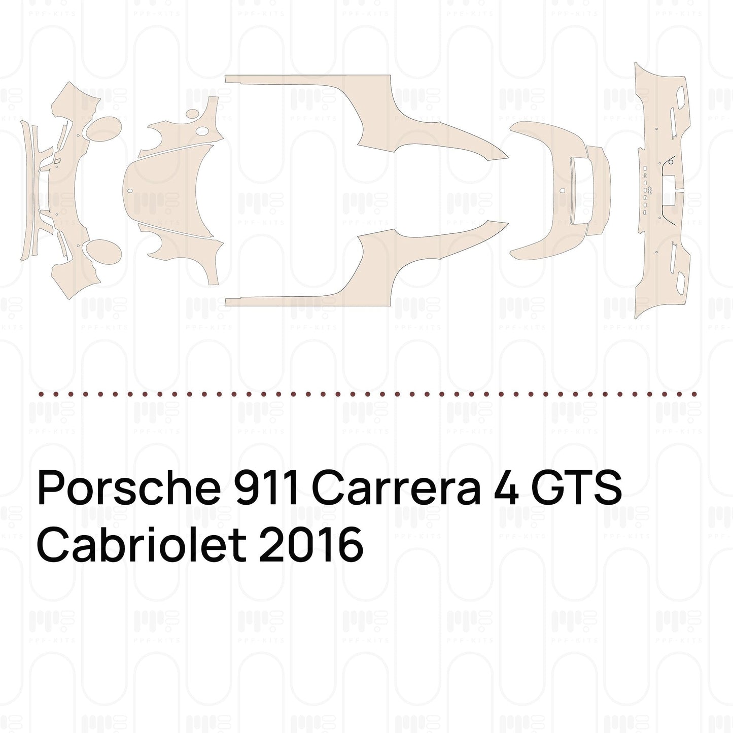 Pre-CutPPFPorsche911Carrera4GTSCabriolet2016