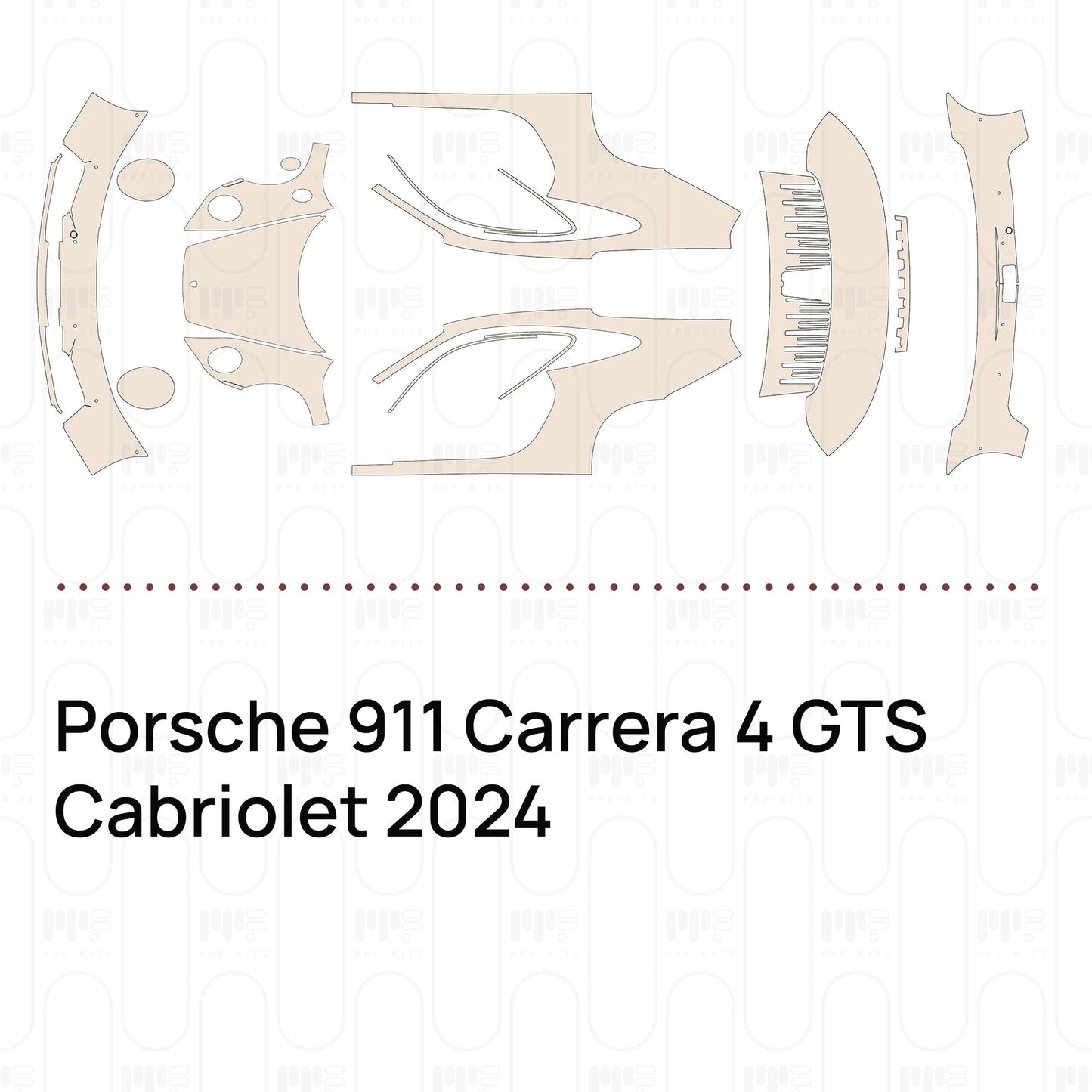 Pre-CutPPFPorsche911Carrera4GTSCabriolet2024