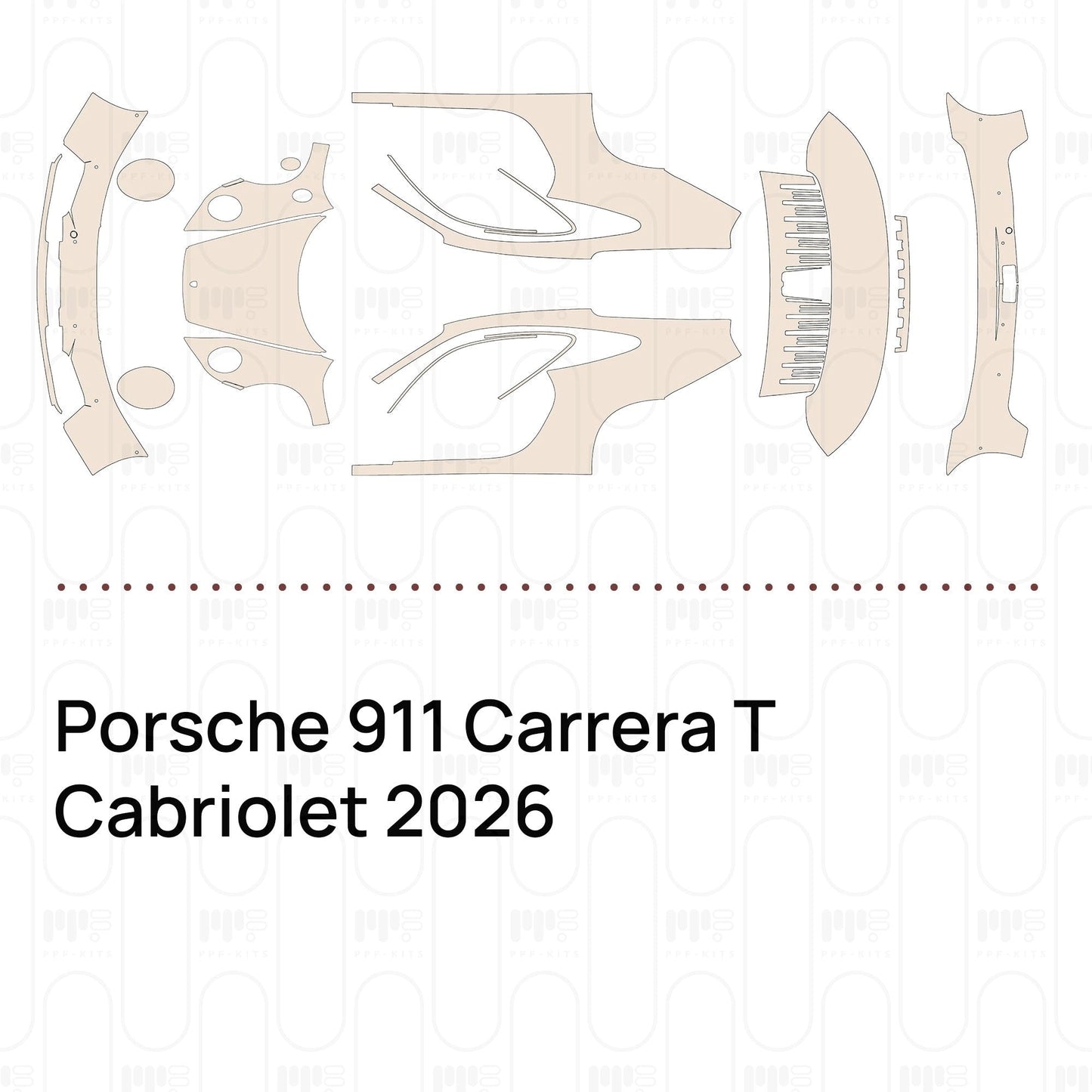 Pre-CutPPFPorsche911CarreraTCabriolet2026