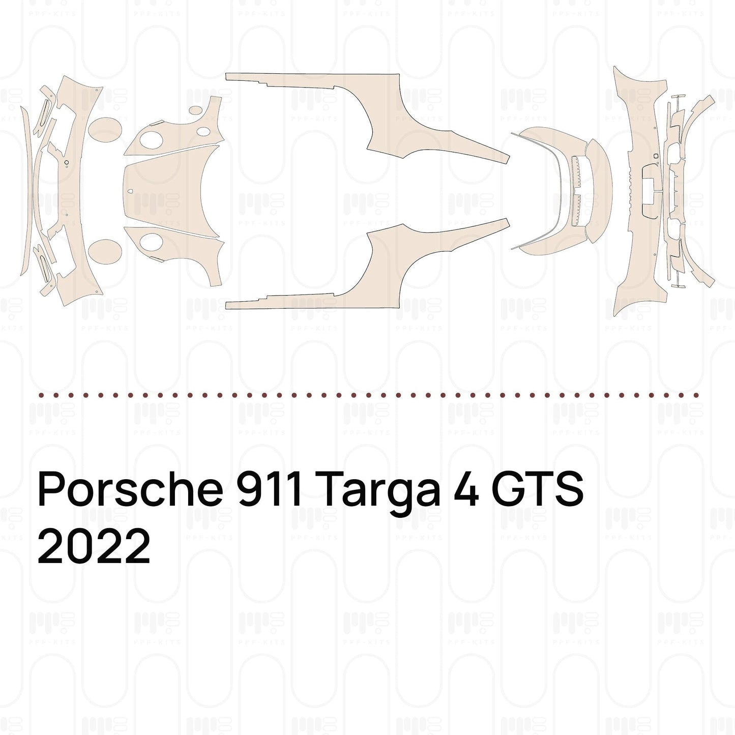 Pre-CutPPFPorsche911Targa4GTS2022