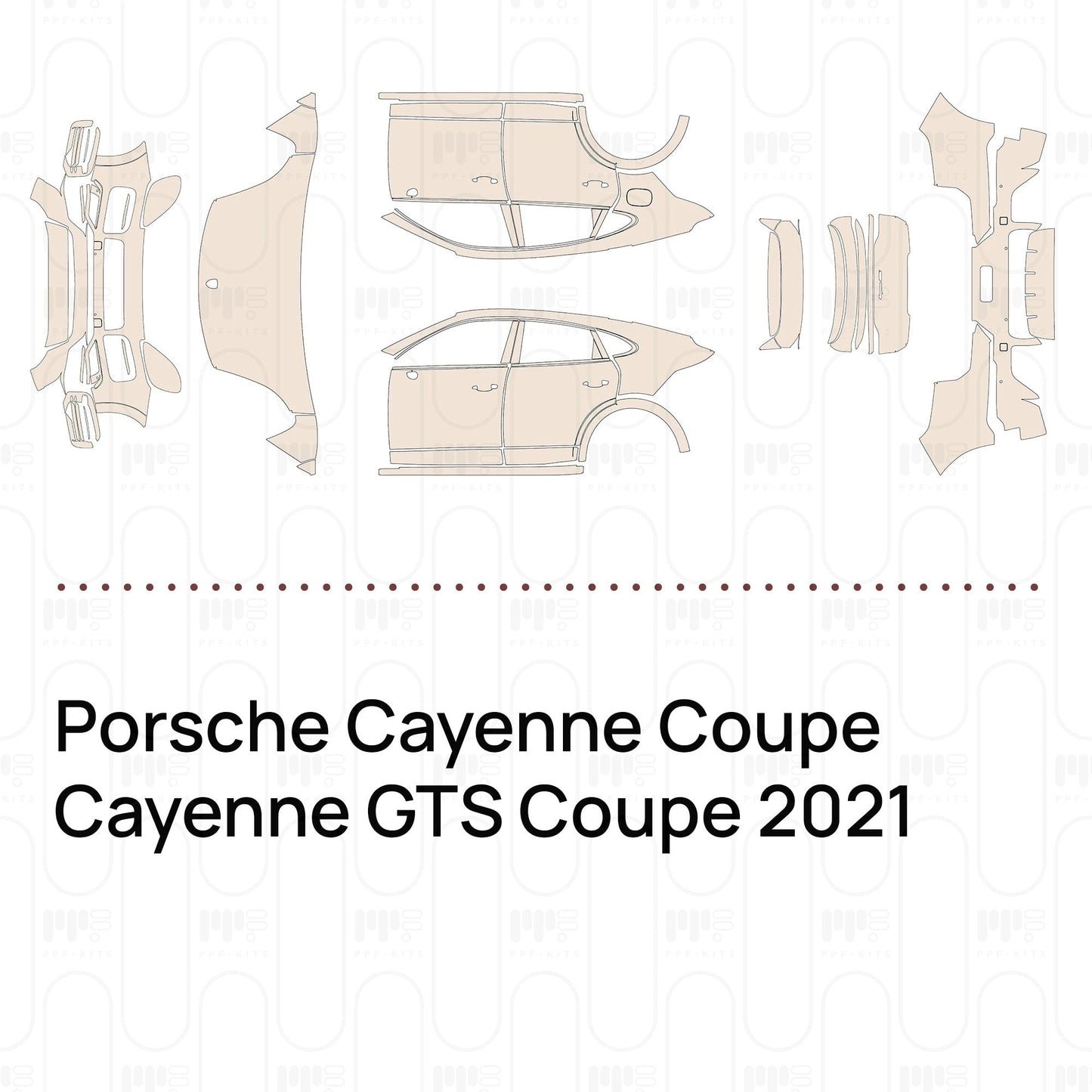 Pre-CutPPFPorscheCayenneCoupeCayenneGTSCoupe2021