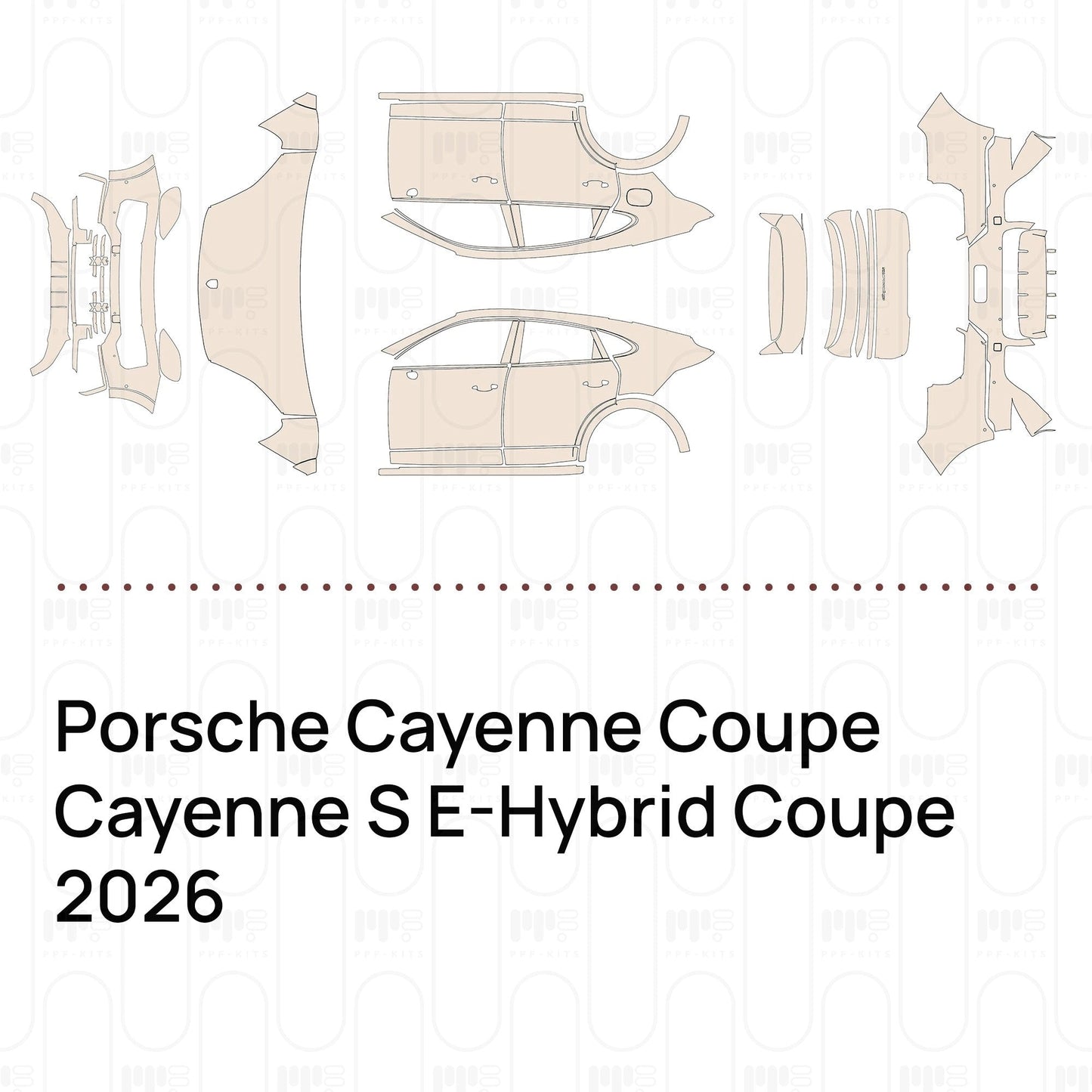 Pre-CutPPFPorscheCayenneCoupeCayenneSE-HybridCoupe2026