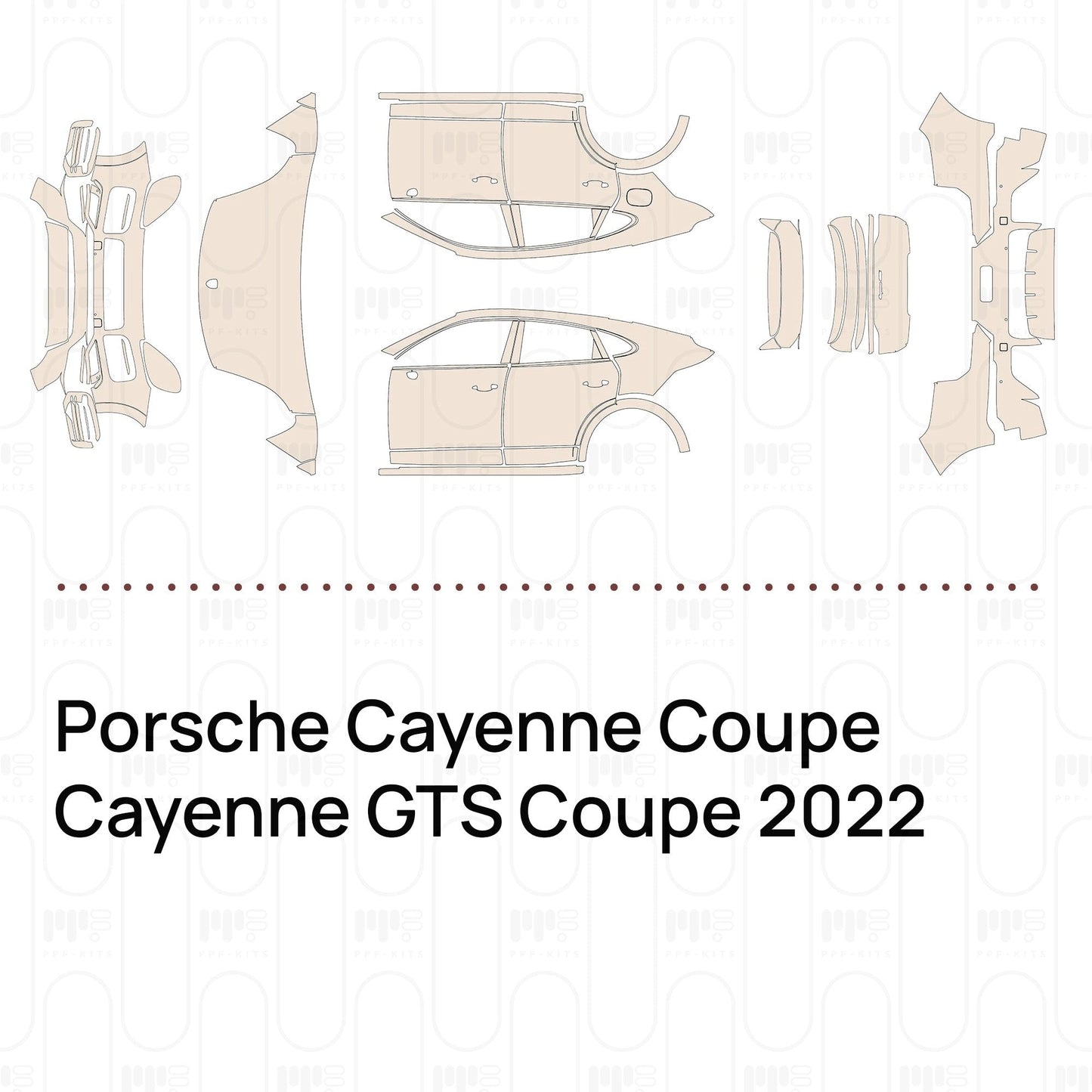 Pre-CutPPFPorscheCayenneCoupeCayenneGTSCoupe2022