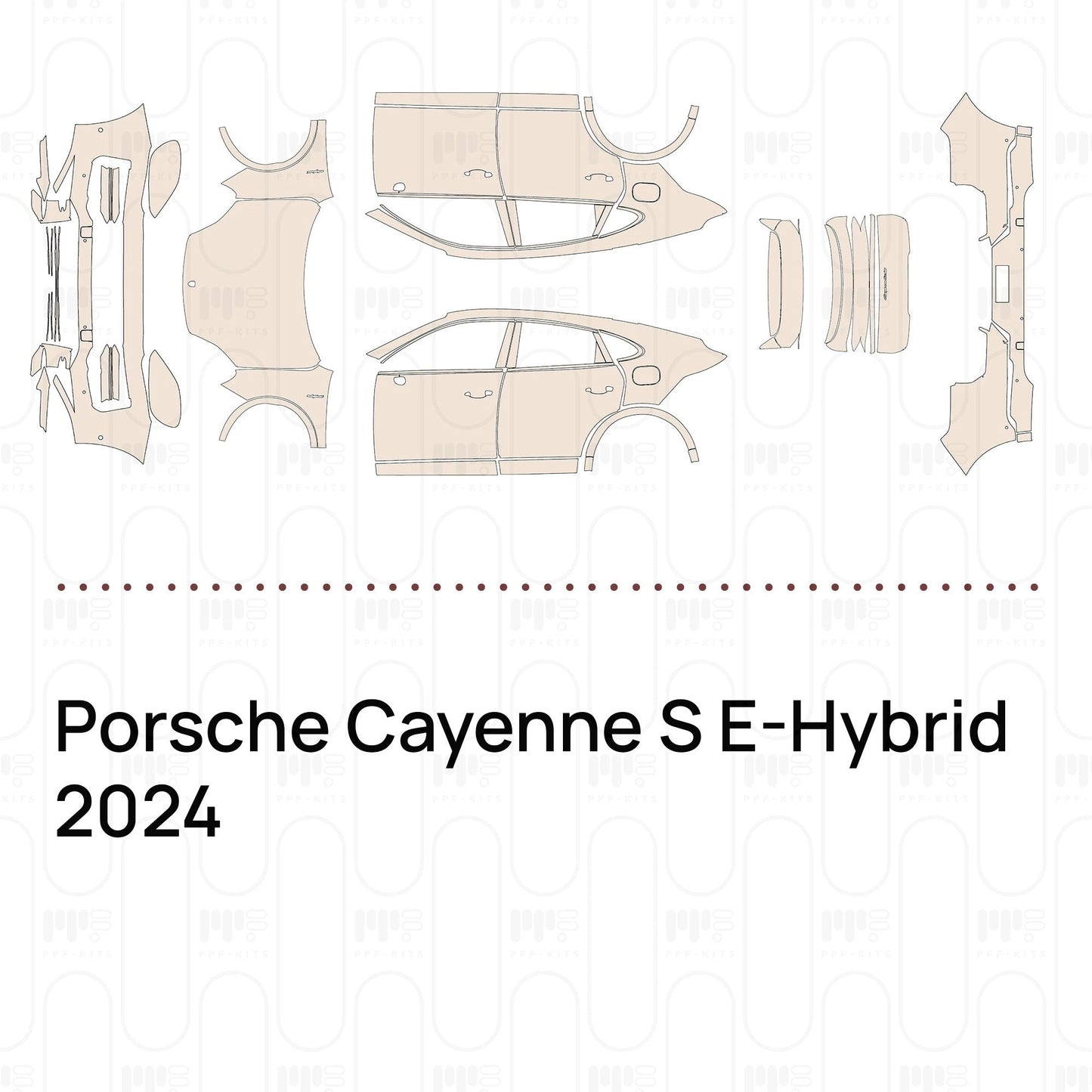 Pre-CutPPFPorscheCayenneSE-Hybrid2024