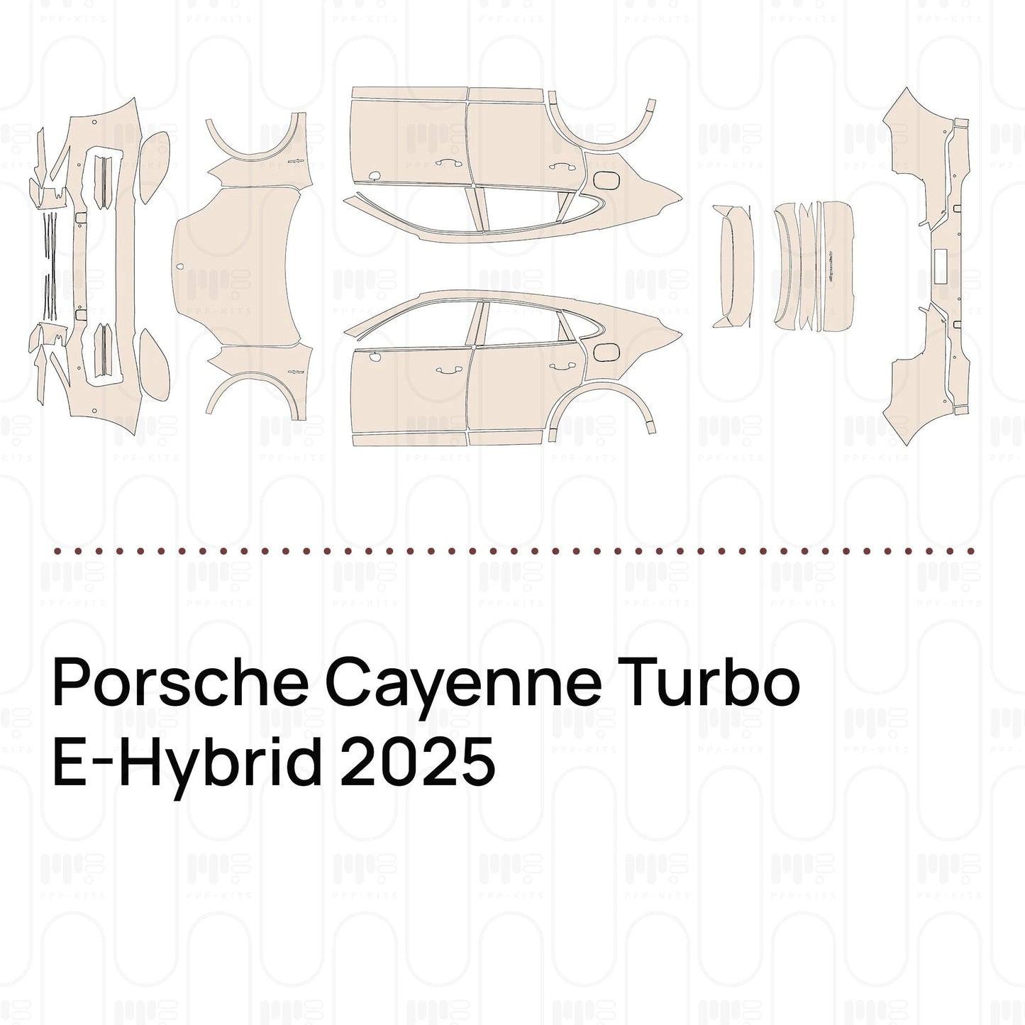 Pre-CutPPFPorscheCayenneTurboE-Hybrid2025