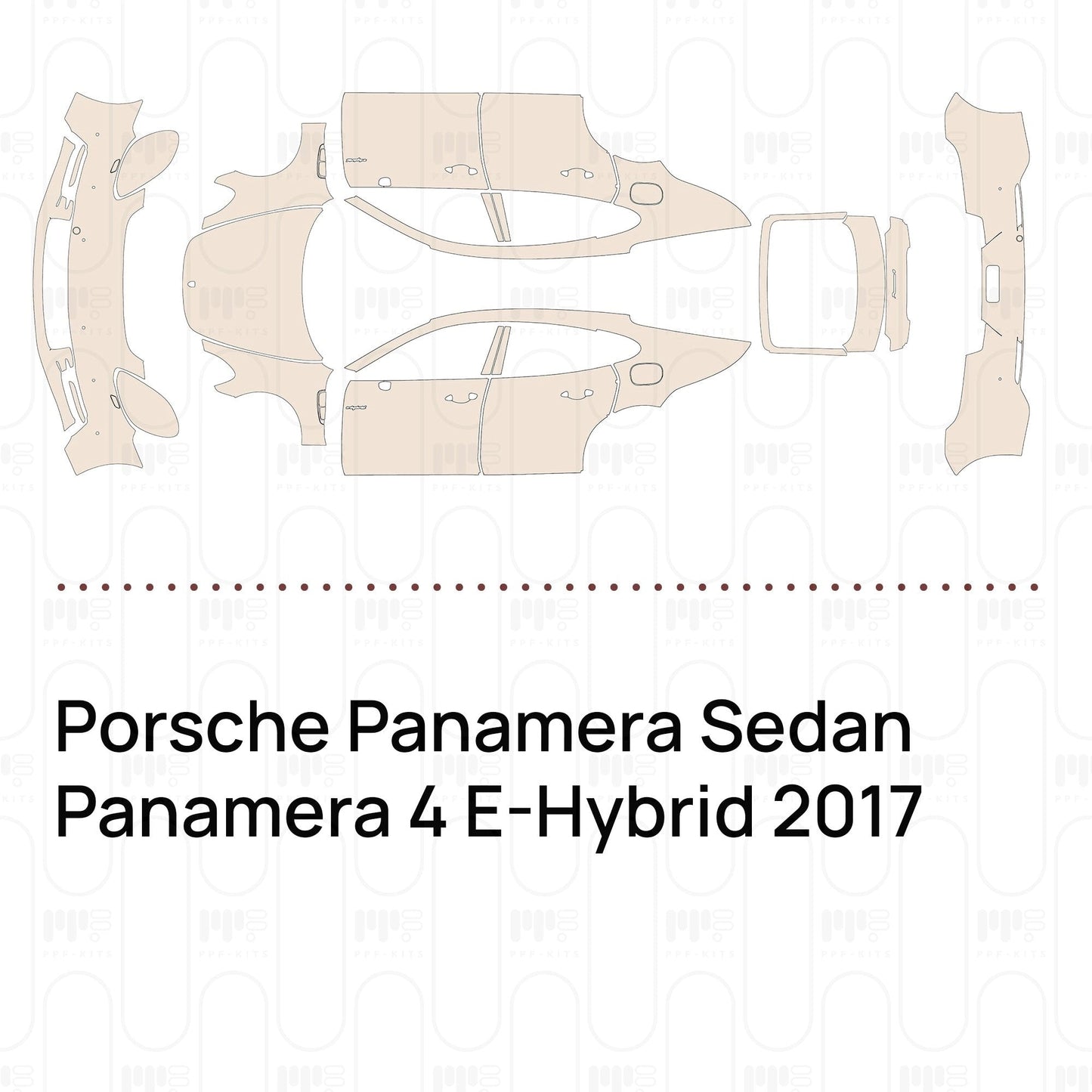 Pre-CutPPFPorschePanameraSedanPanamera4E-Hybrid2017