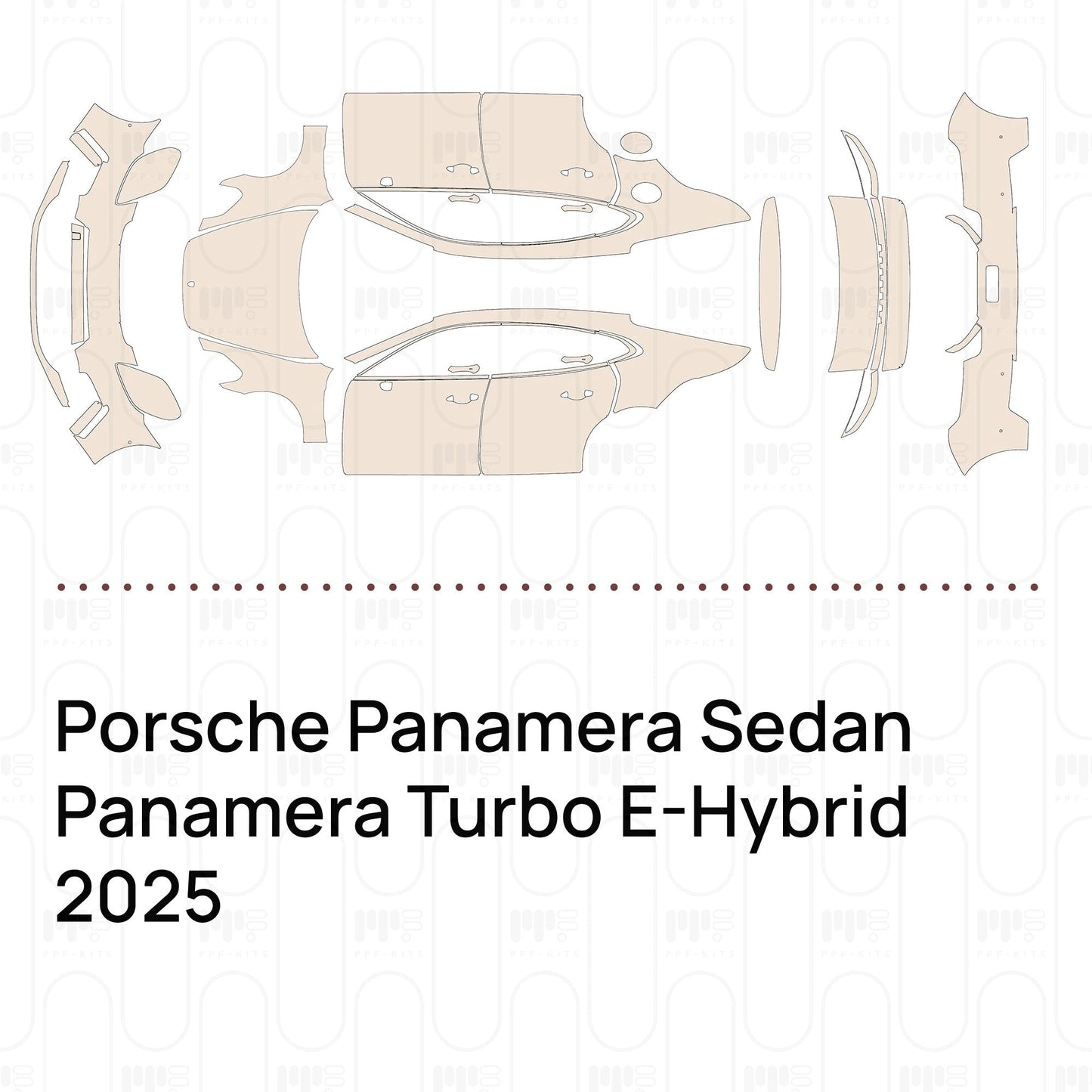 Pre-CutPPFPorschePanameraSedanPanameraTurboE-Hybrid2025