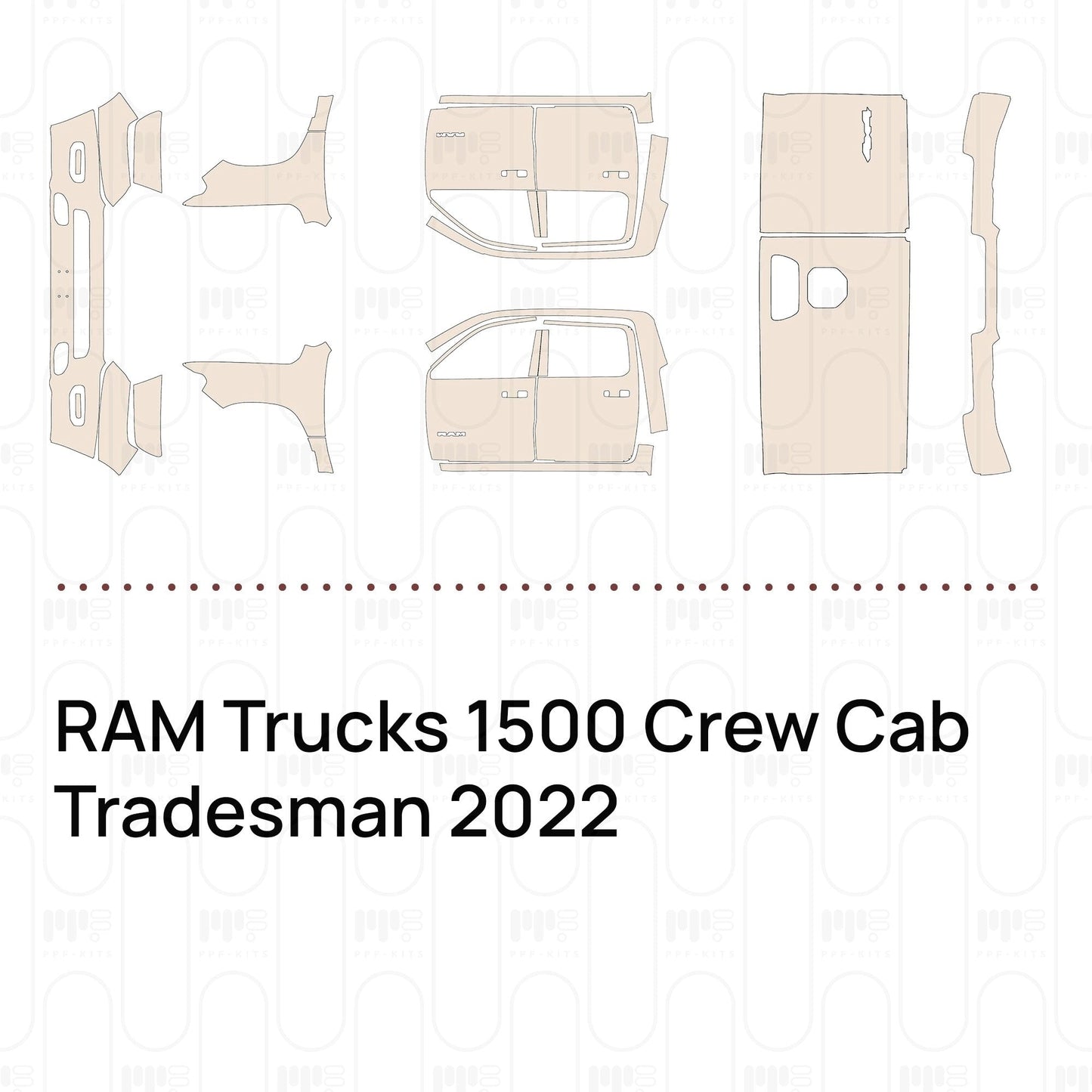 Pre-CutPPFRAMTrucks1500CrewCabTradesman2022